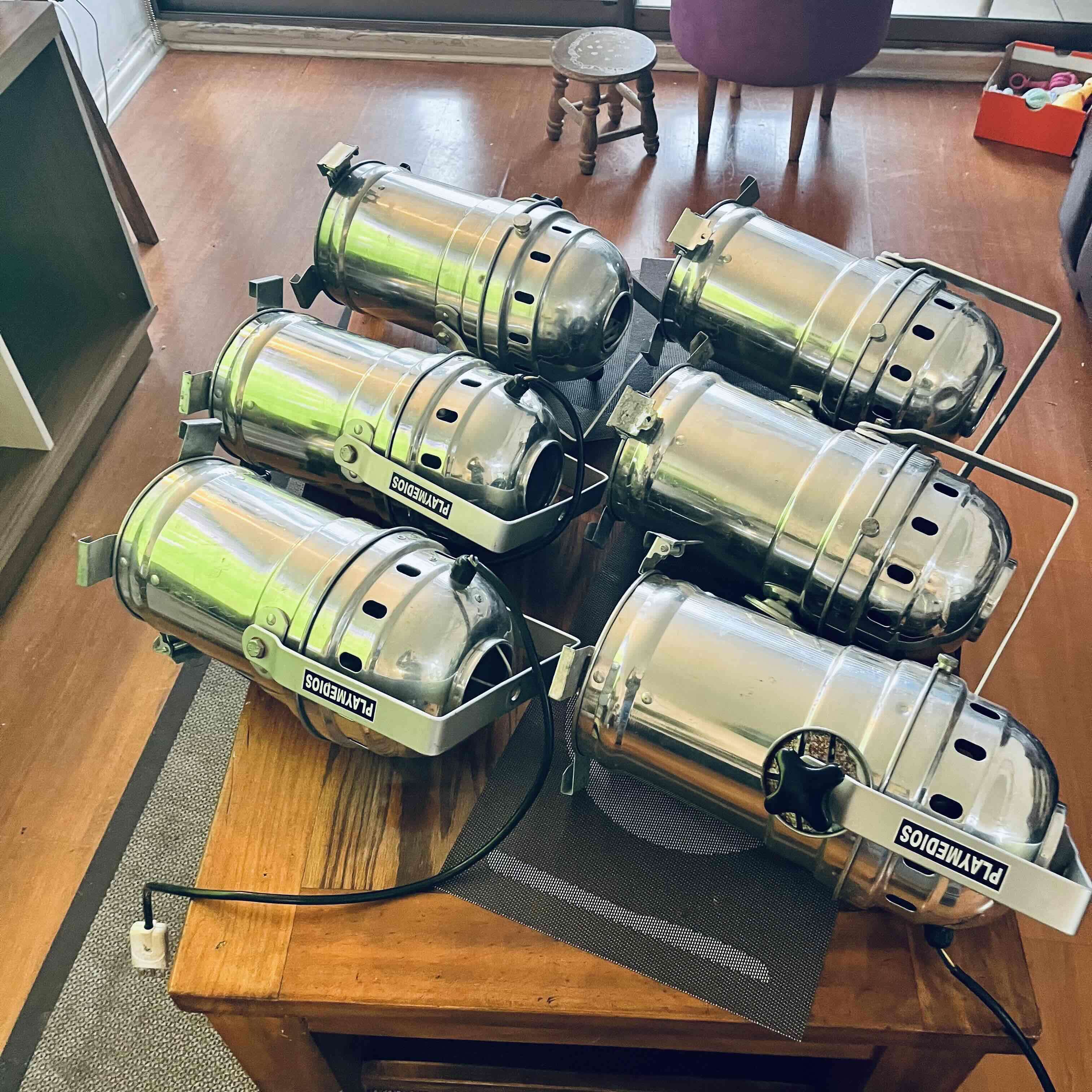 Set de luces escenario plateadas, par 56 - miniatura 1