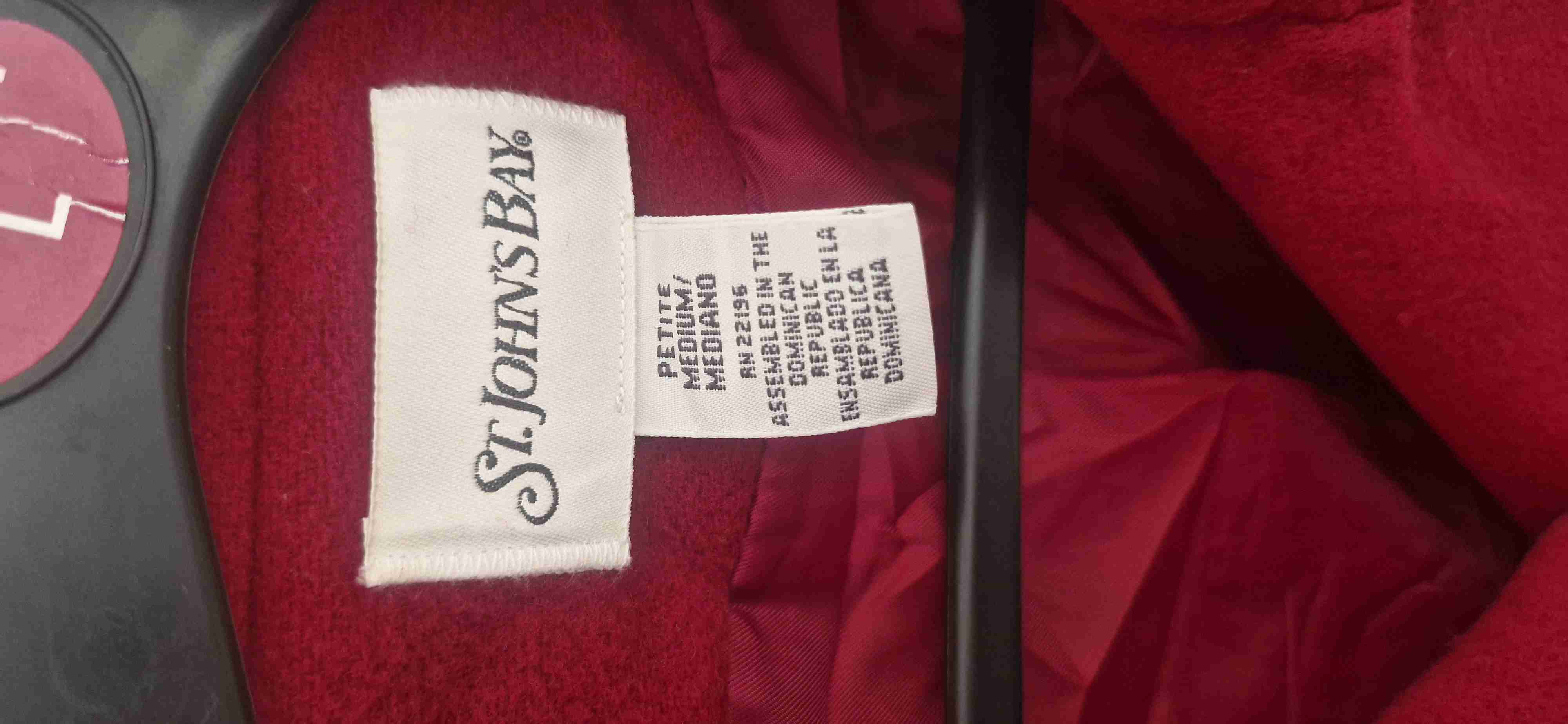 Abrigo Peacoat Rojo St. John's Bay M - miniatura 3