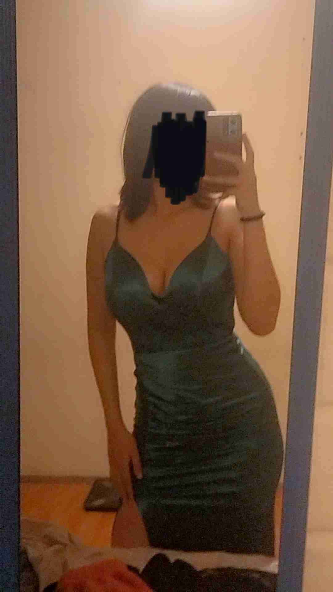 Vestido de gala verde XS - miniatura 3