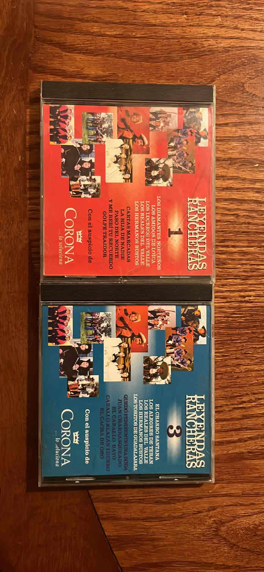 CDs Leyendas Rancheras Vol. 1 y 3