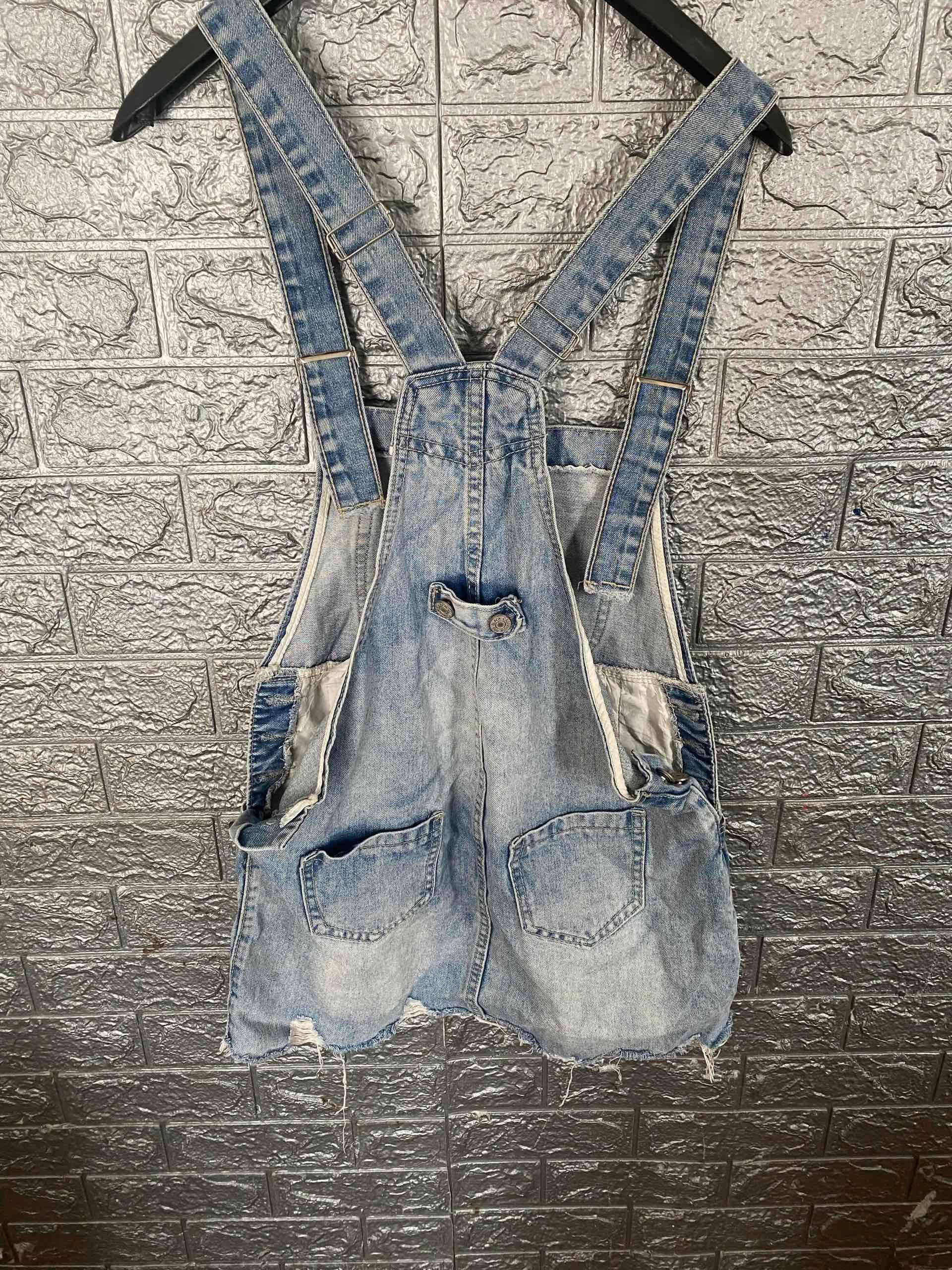 Jardinera de mezclilla azul - miniatura 2