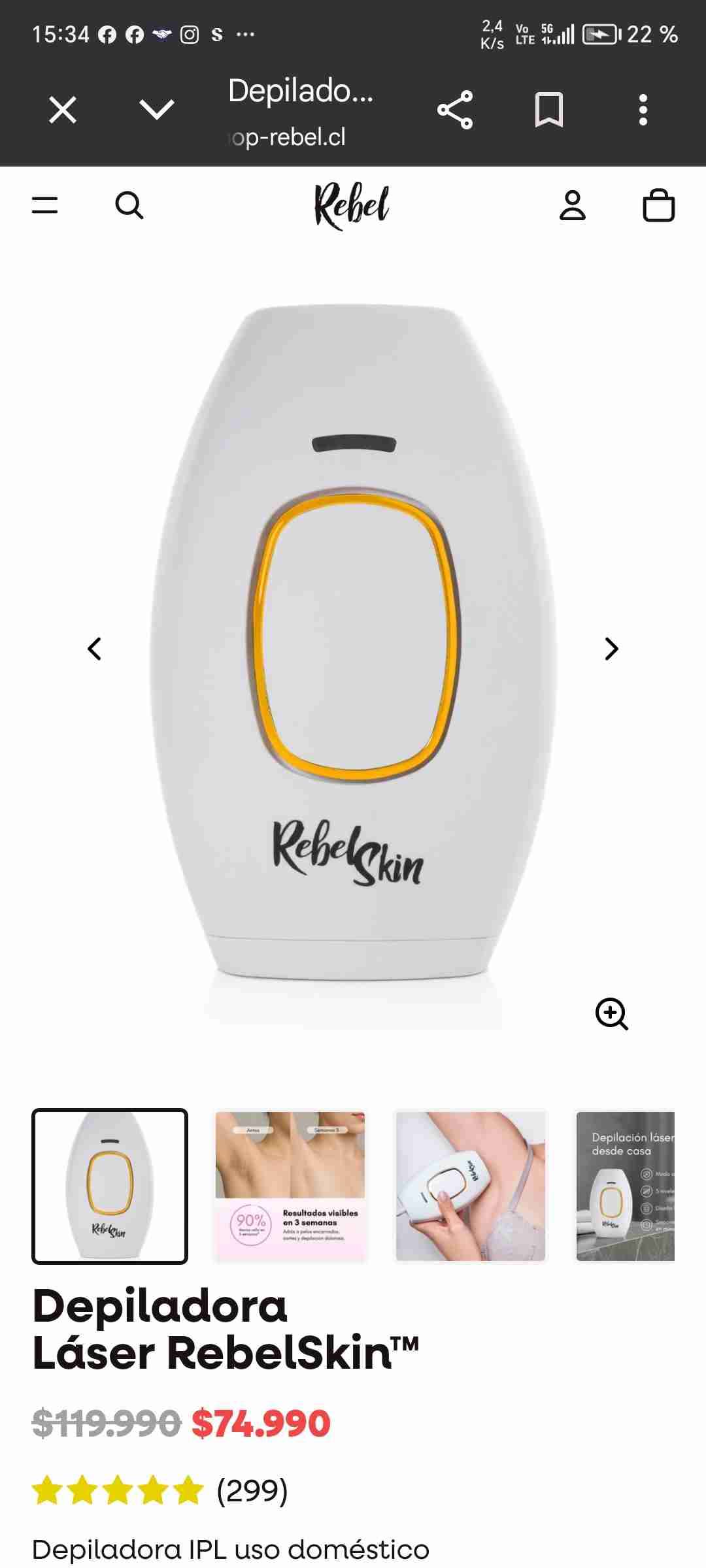 Depiladora láser nueva - miniatura 3