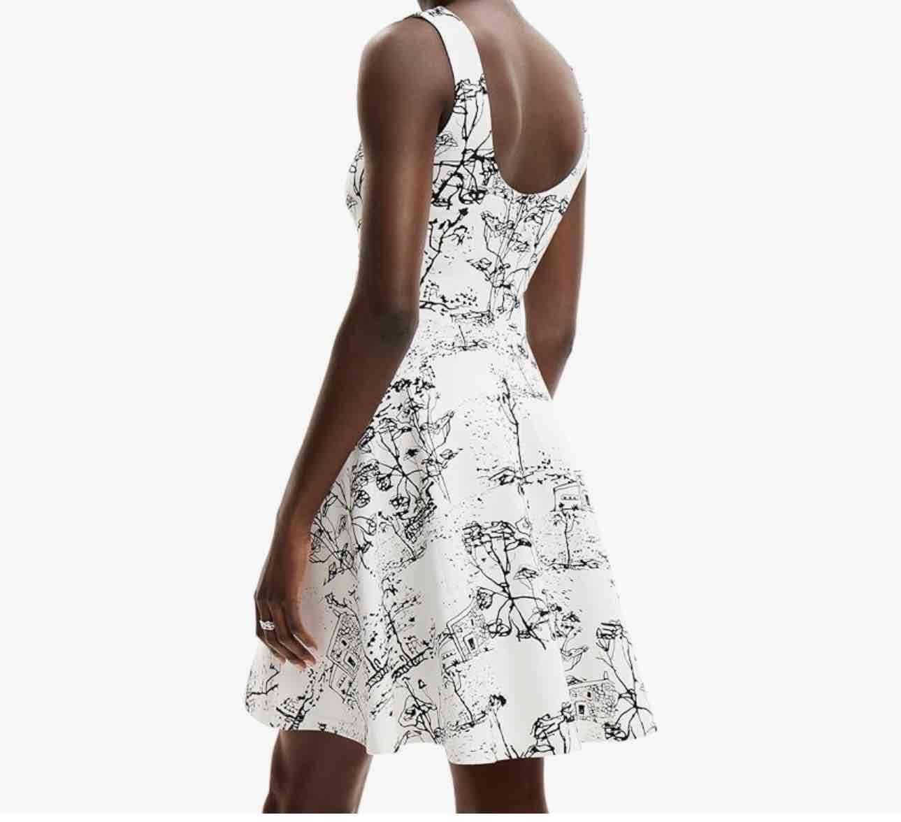 Vestido blanco estampado - miniatura 2