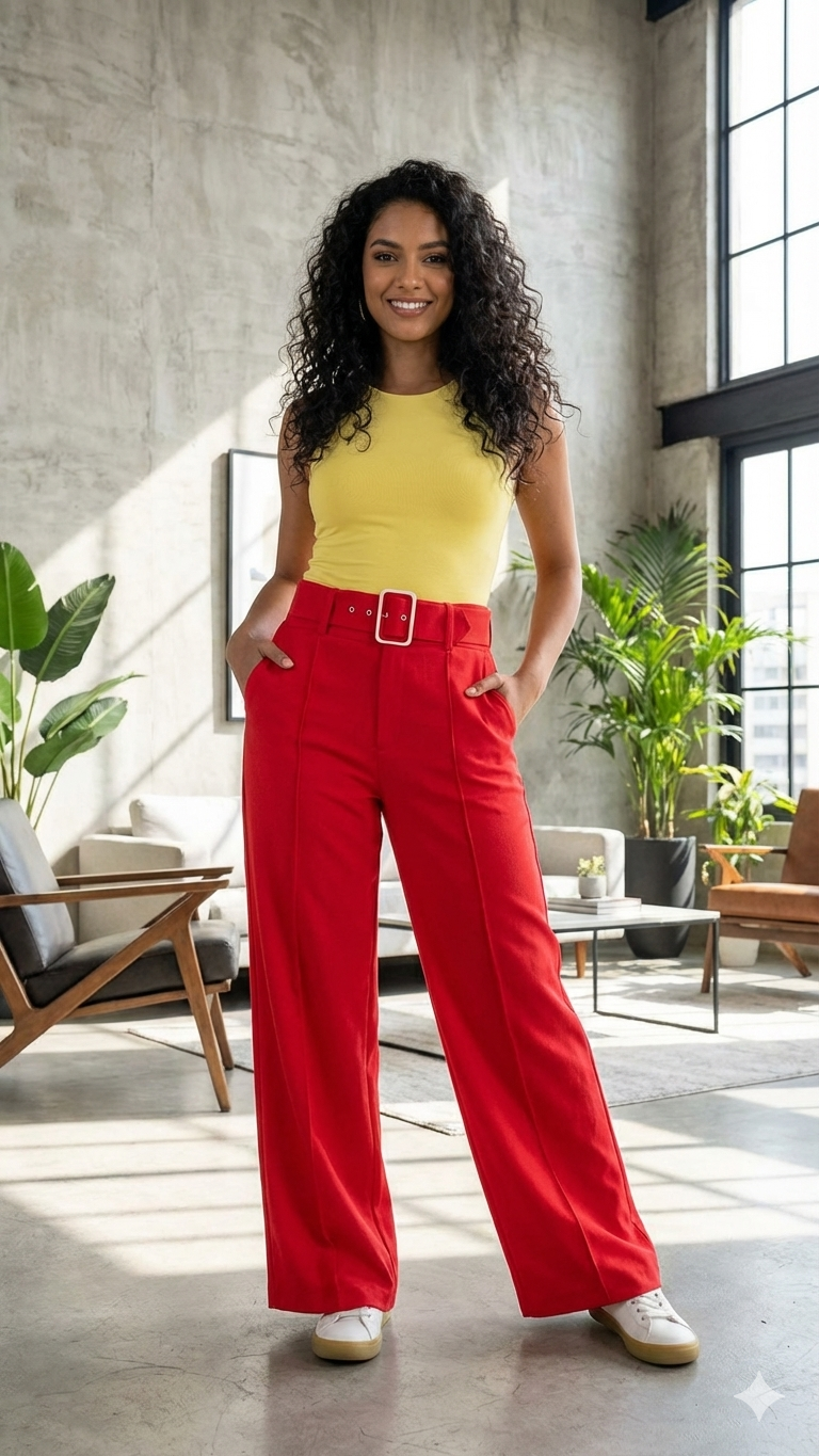 Pantalones de vestir café claro - miniatura 2