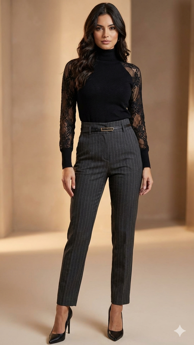 Pantalon  diferentes  tonos ,elegantes mujer - miniatura 3