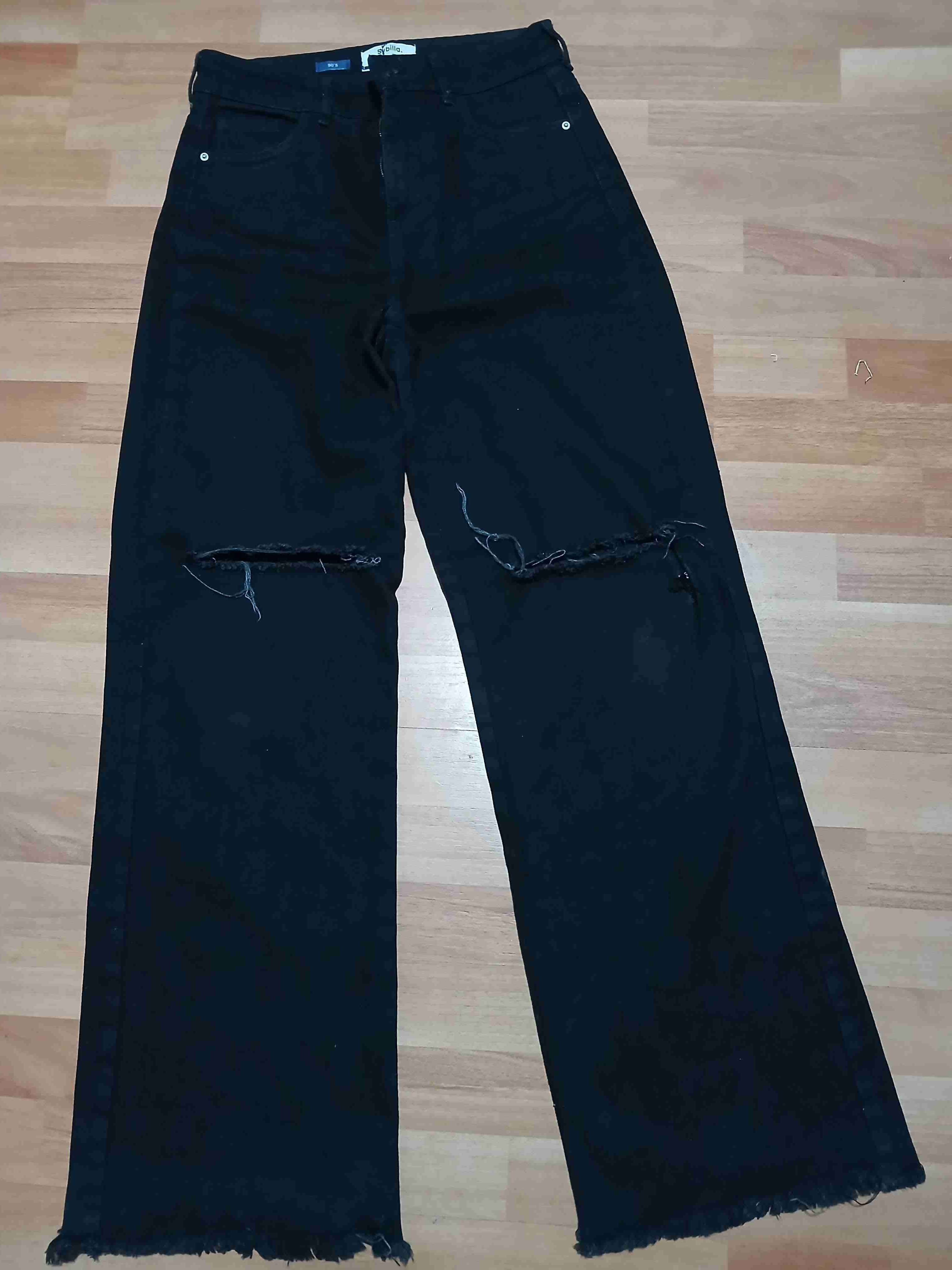 Jeans negros sibylla - miniatura 1