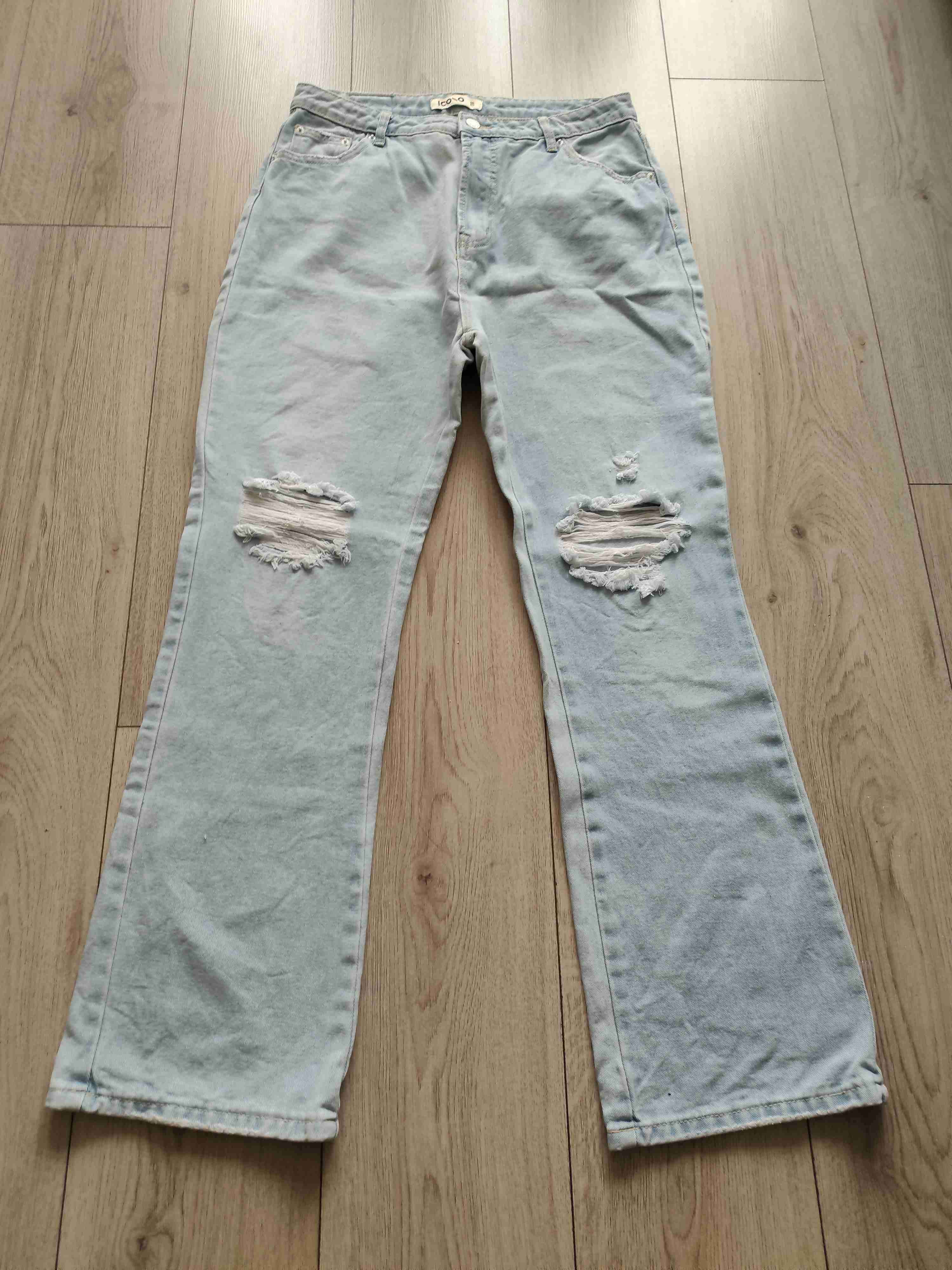 Jeans desgastados celestes