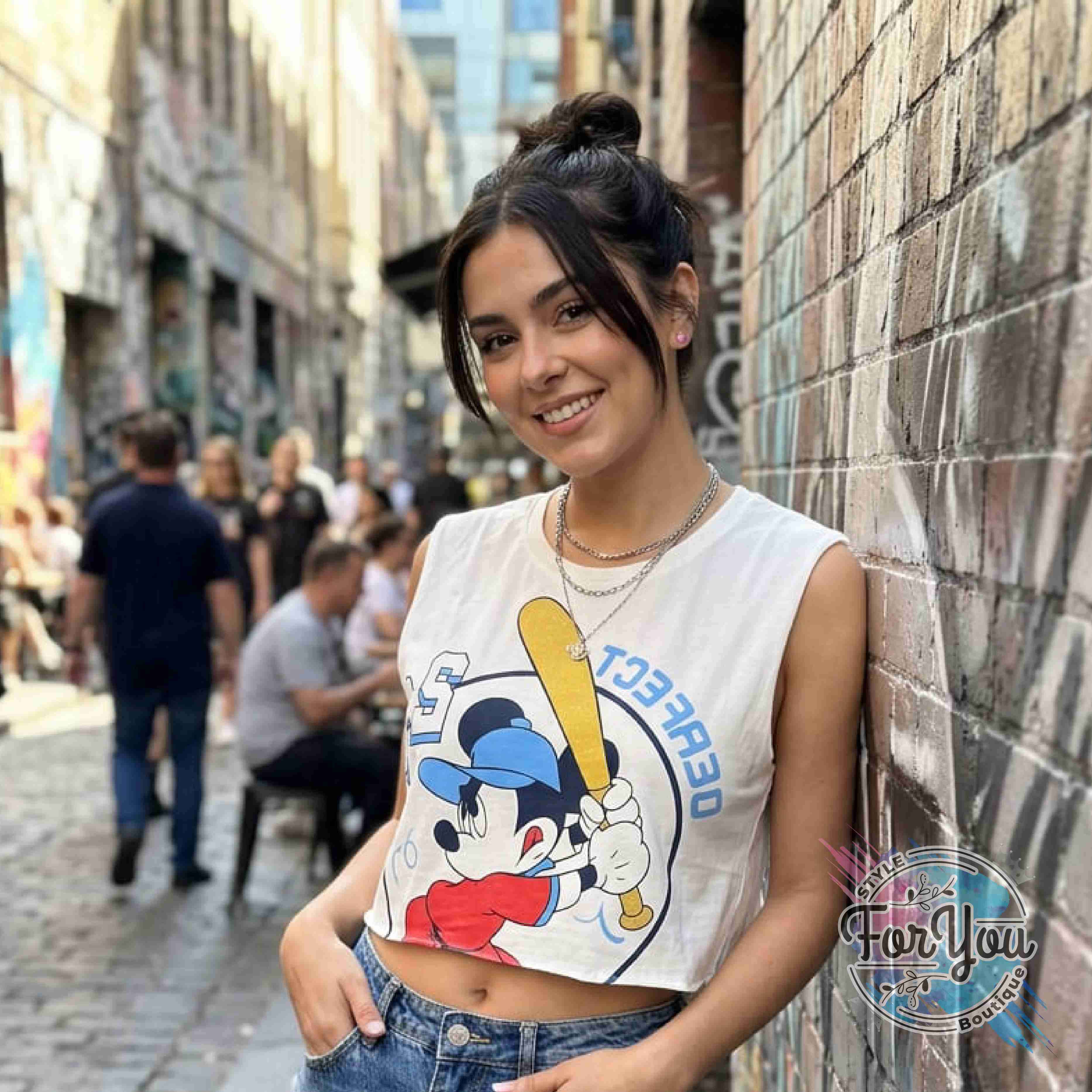 Polera blanca con Snoopy estampado - miniatura 4