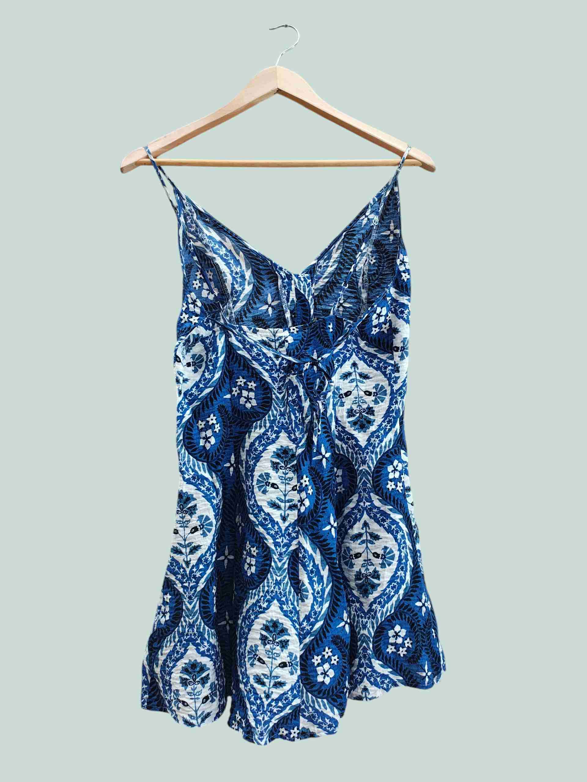 Vestido azul estampado - miniatura 2