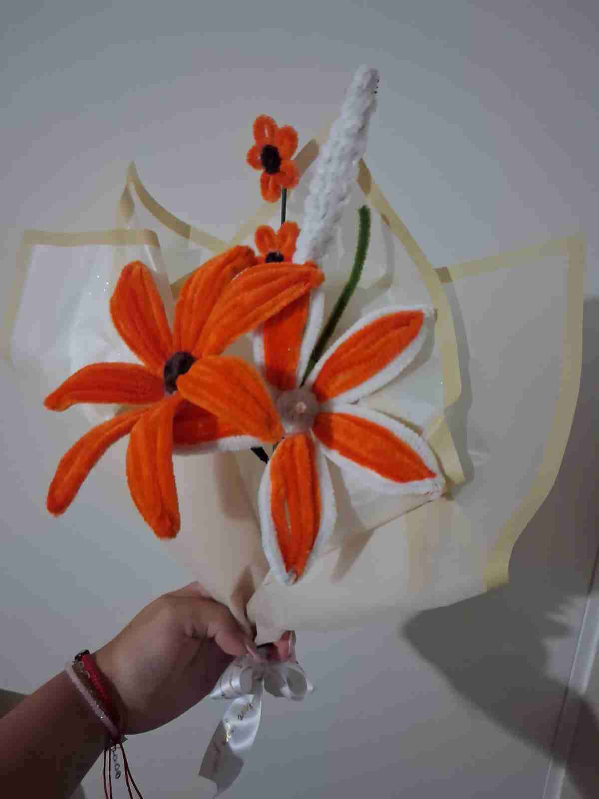 Ramo de flores limpiapipas - miniatura 2