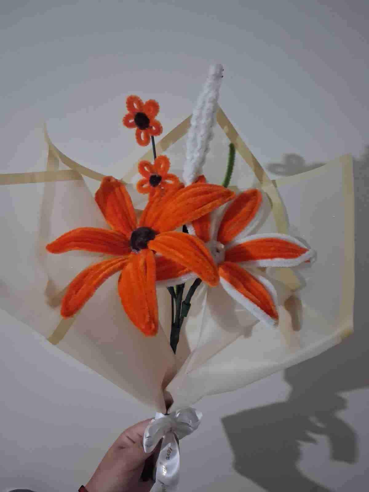 Ramo de flores limpiapipas - miniatura 3