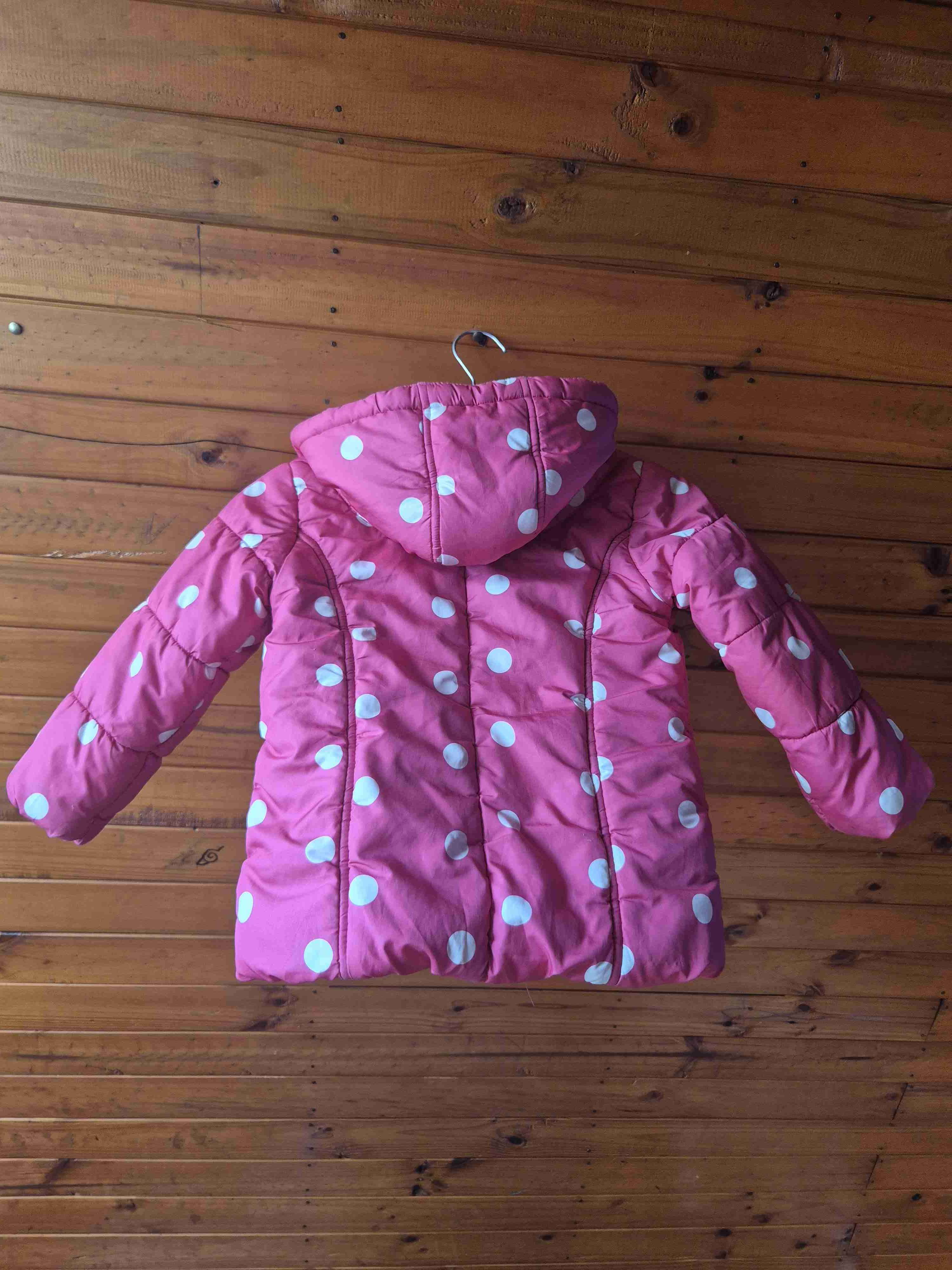 Chaqueta infantil rosada con lunares - miniatura 2