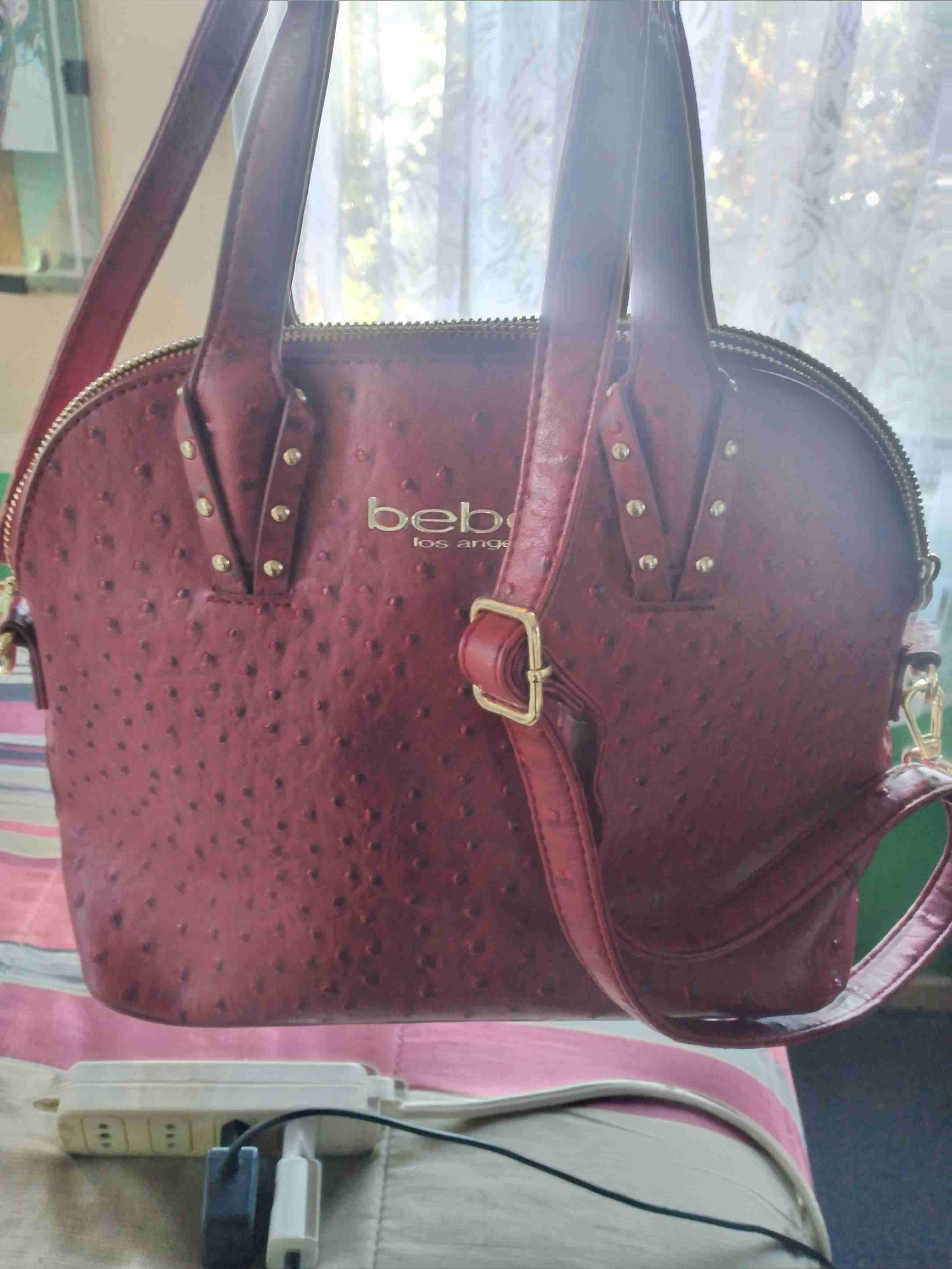 Bolso rojo Bebe con textura - miniatura 2