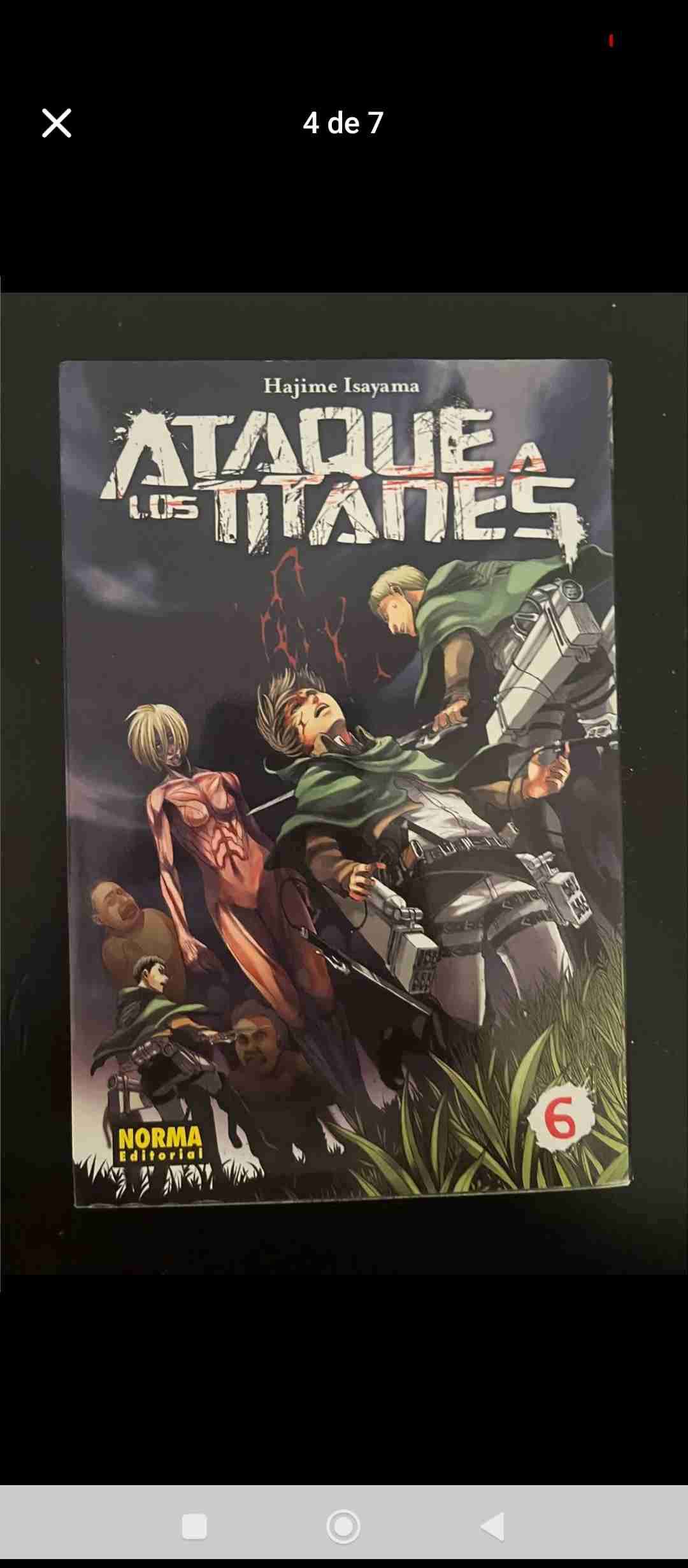 Manga Ataque a los Titanes Vol. 6