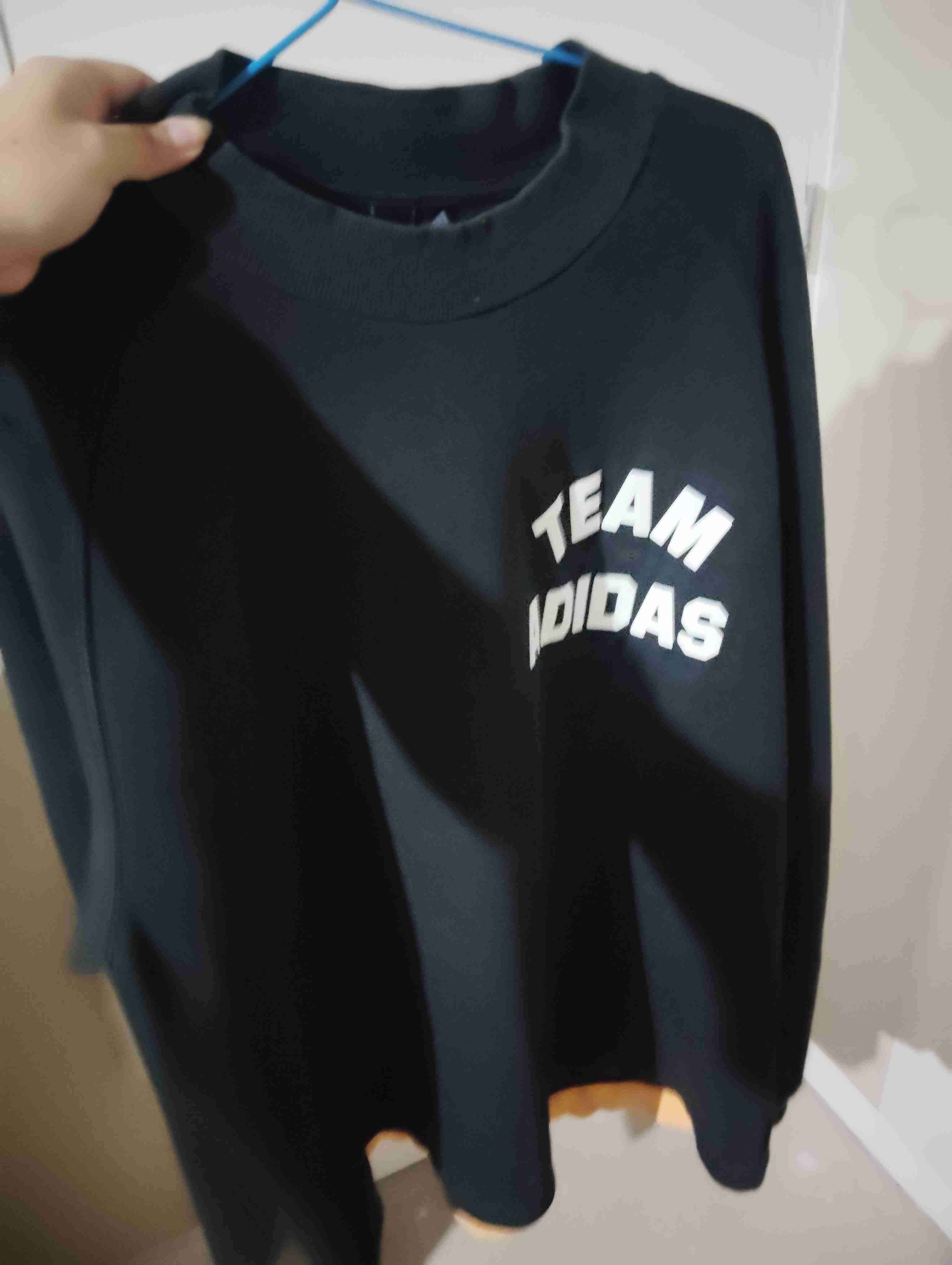 Polerón negro Team Adidas - miniatura 3