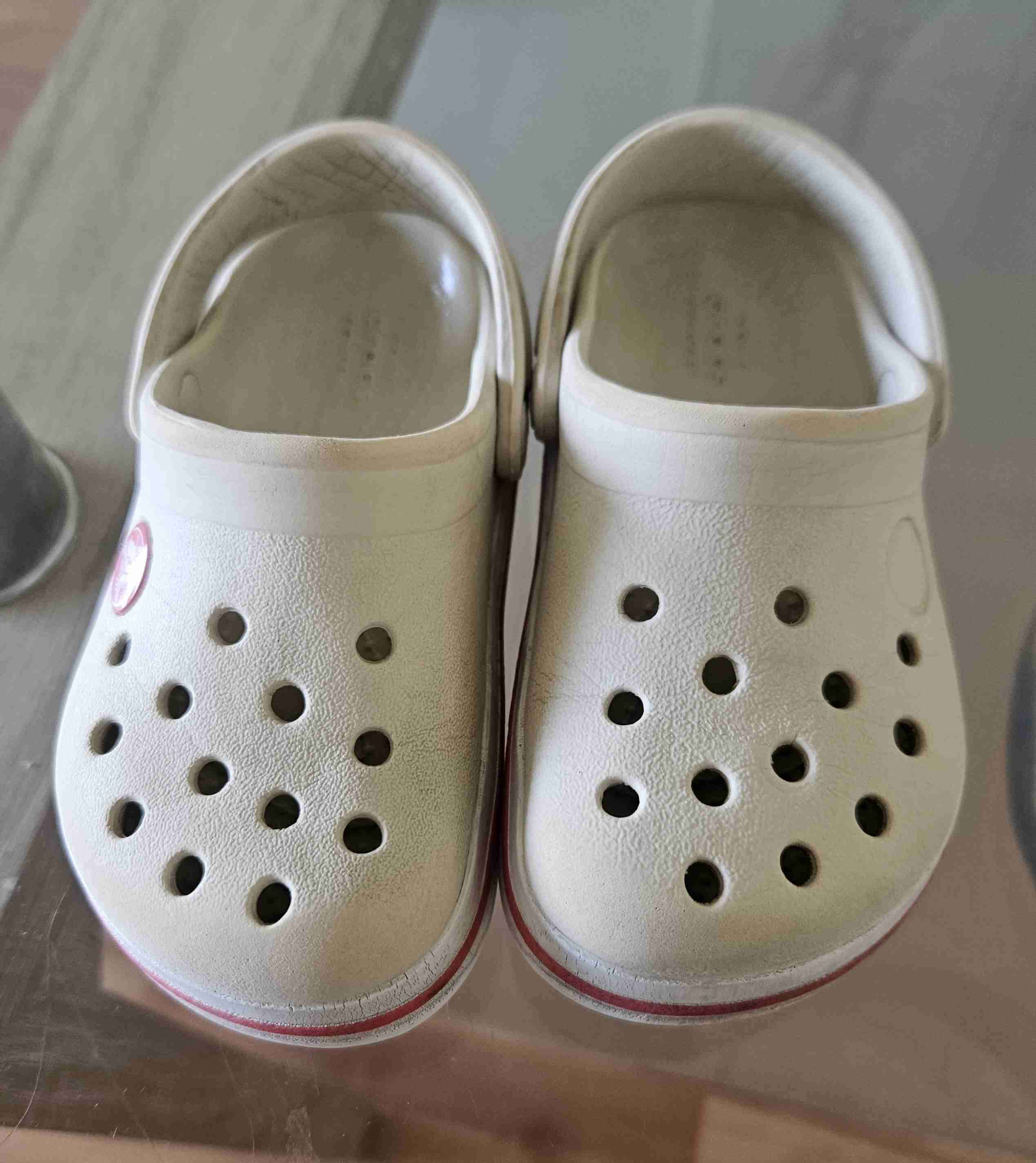 Zuecos Crocs beige C8 - miniatura 2