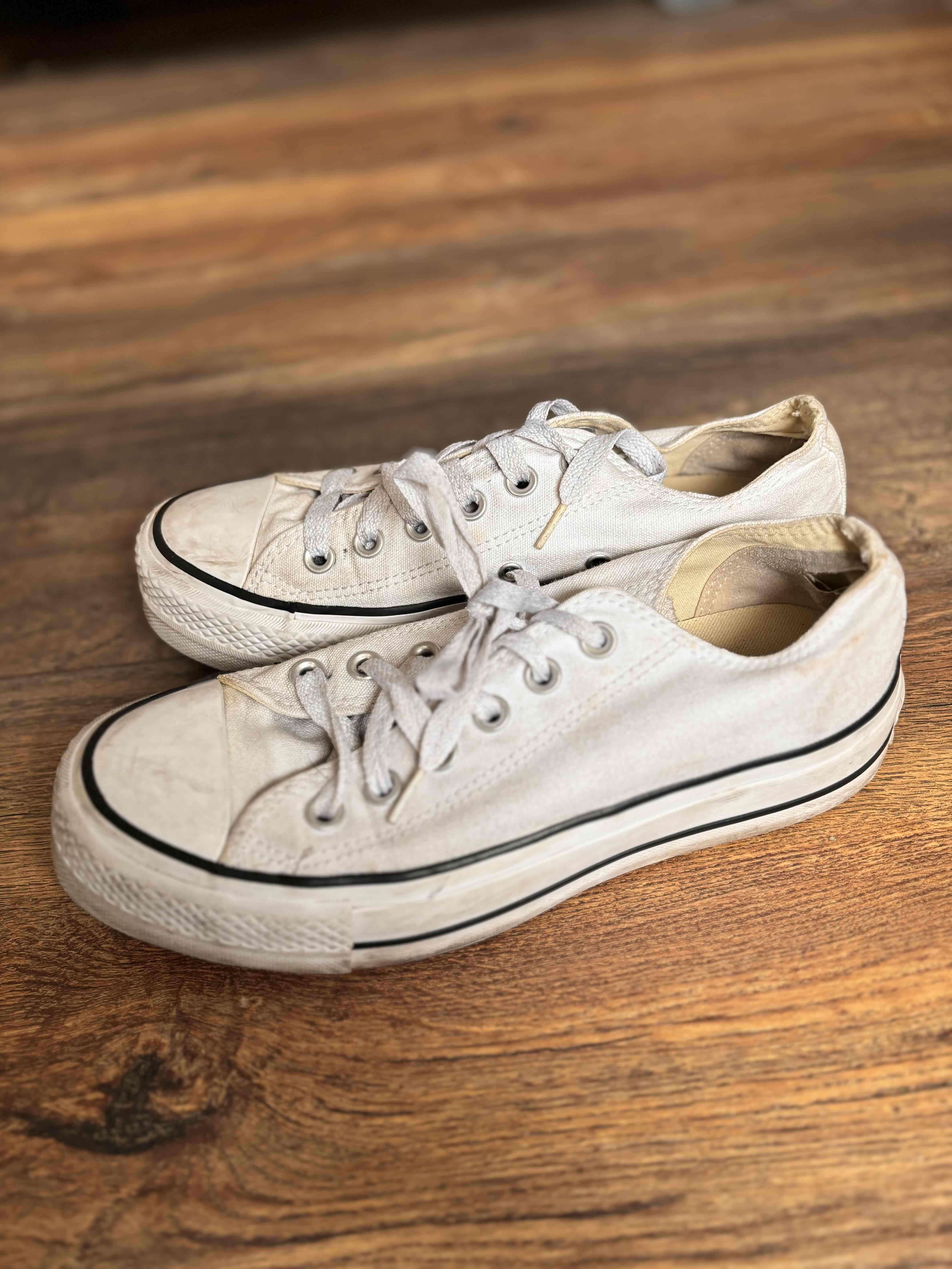 Zapatillas converse plataforma blanca - miniatura 3