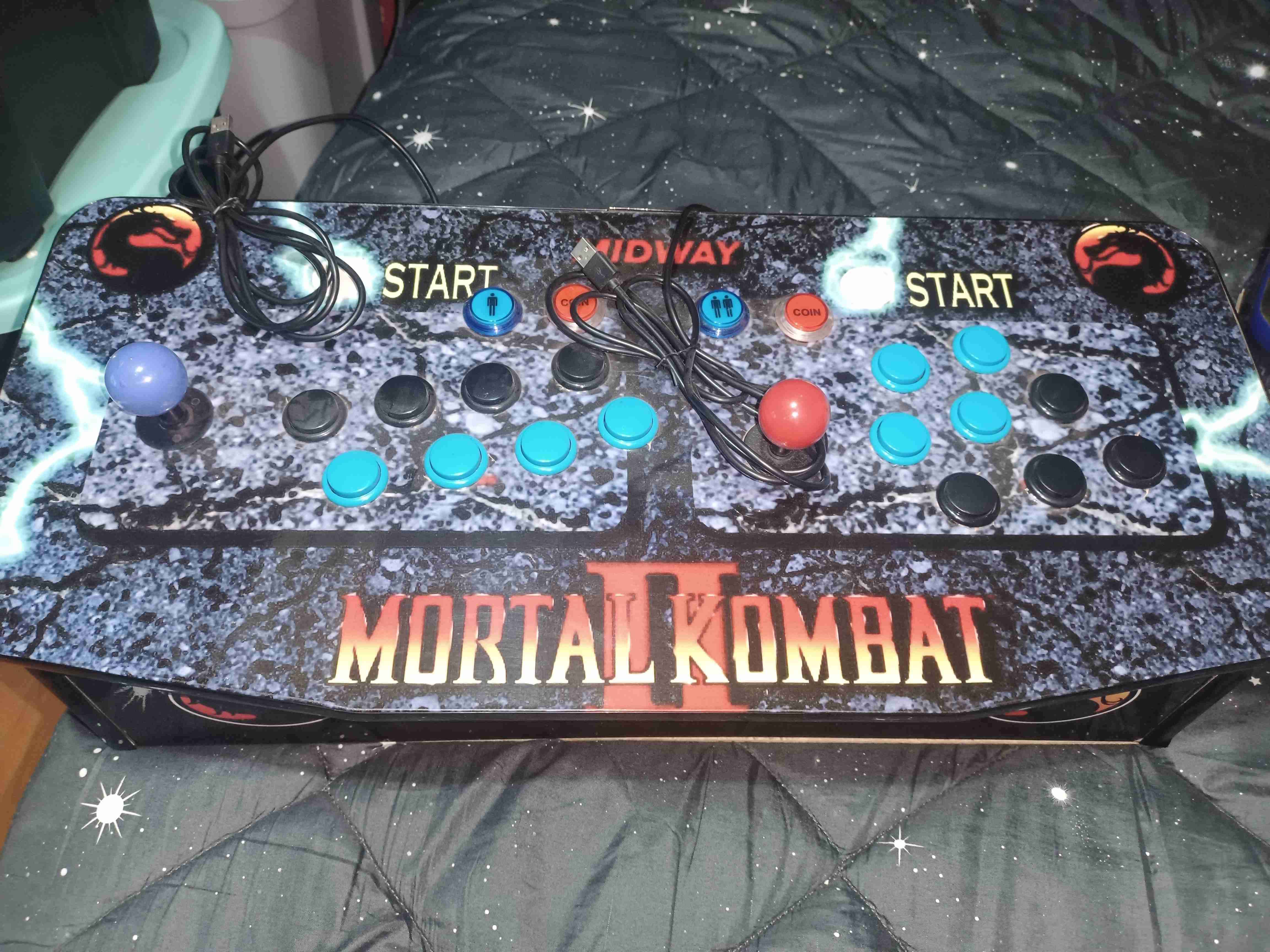 Arcade Mortal Kombat II , joystick doble control - miniatura 4