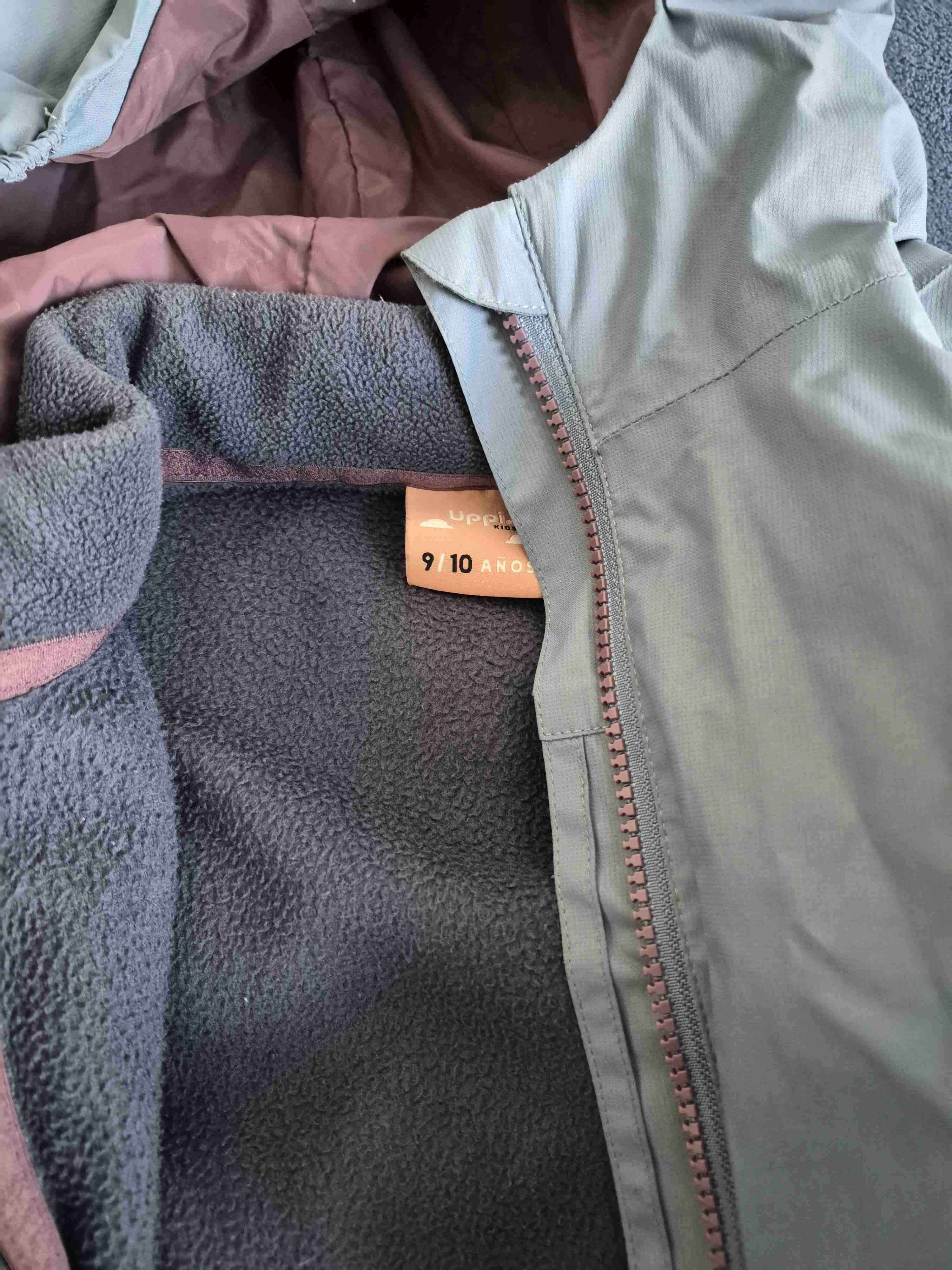 Parka infantil verde con capucha - miniatura 2