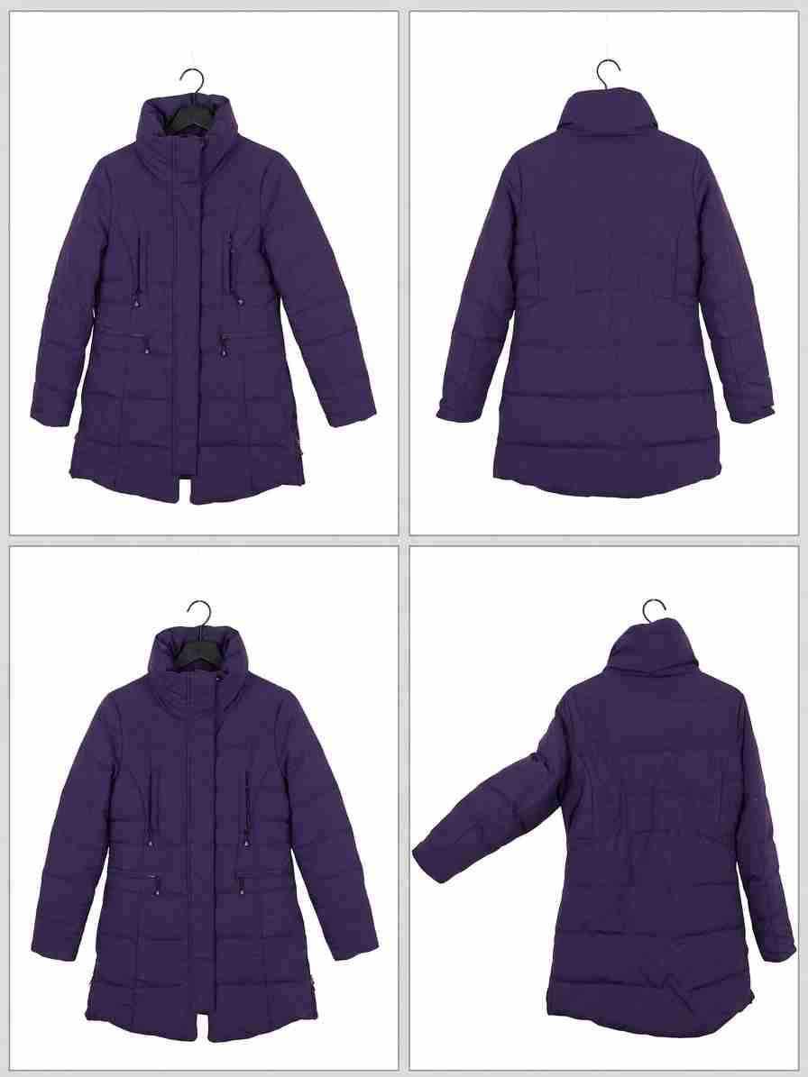 Chaqueta larga morada - miniatura 4