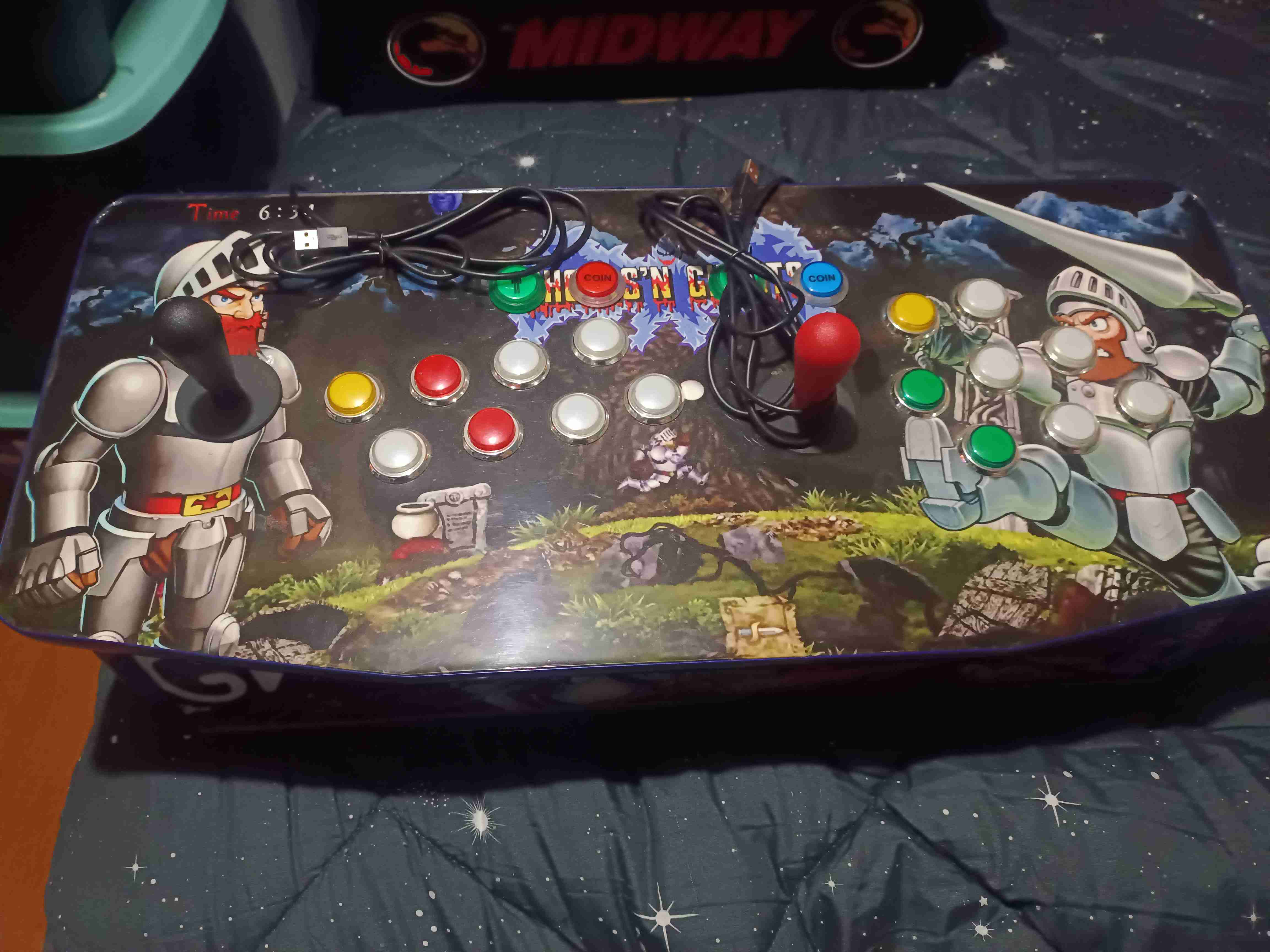 Consola arcade de juego retro