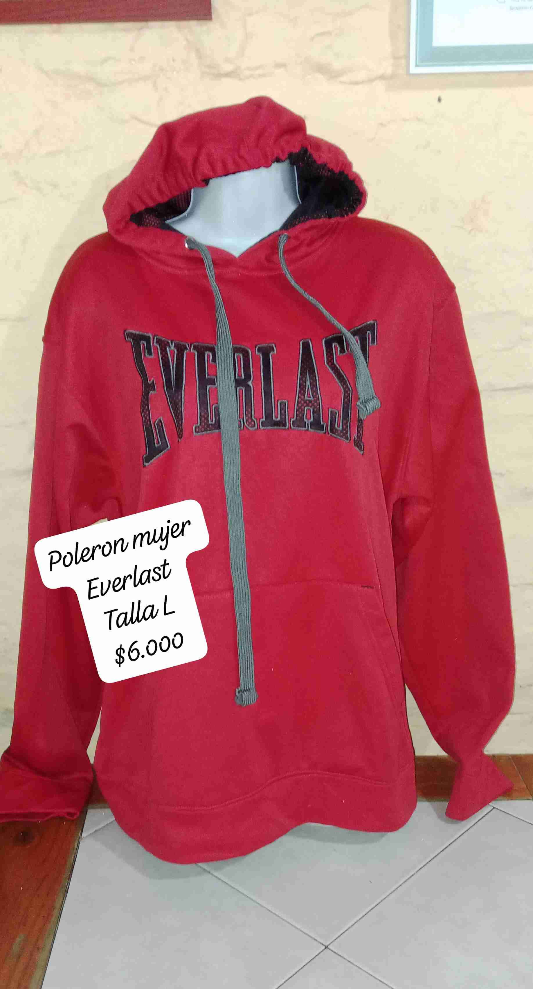 Polerón mujer Everlast rojo