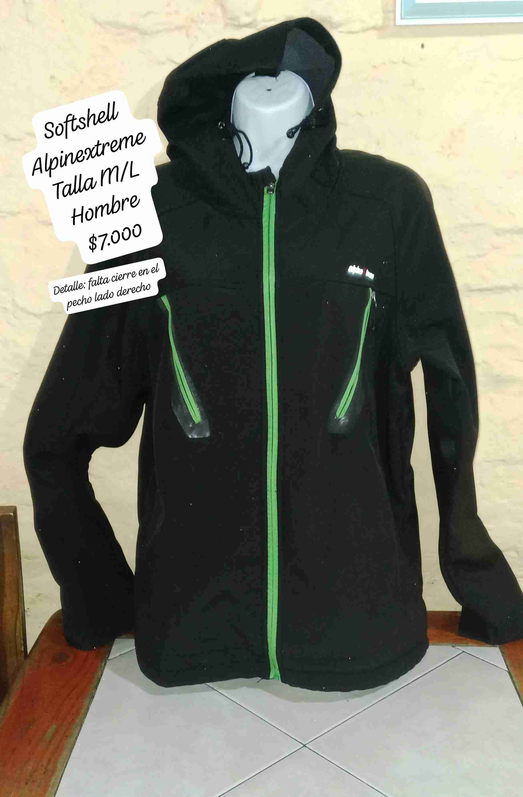 Softshell Alpnextreme Negro Hombre