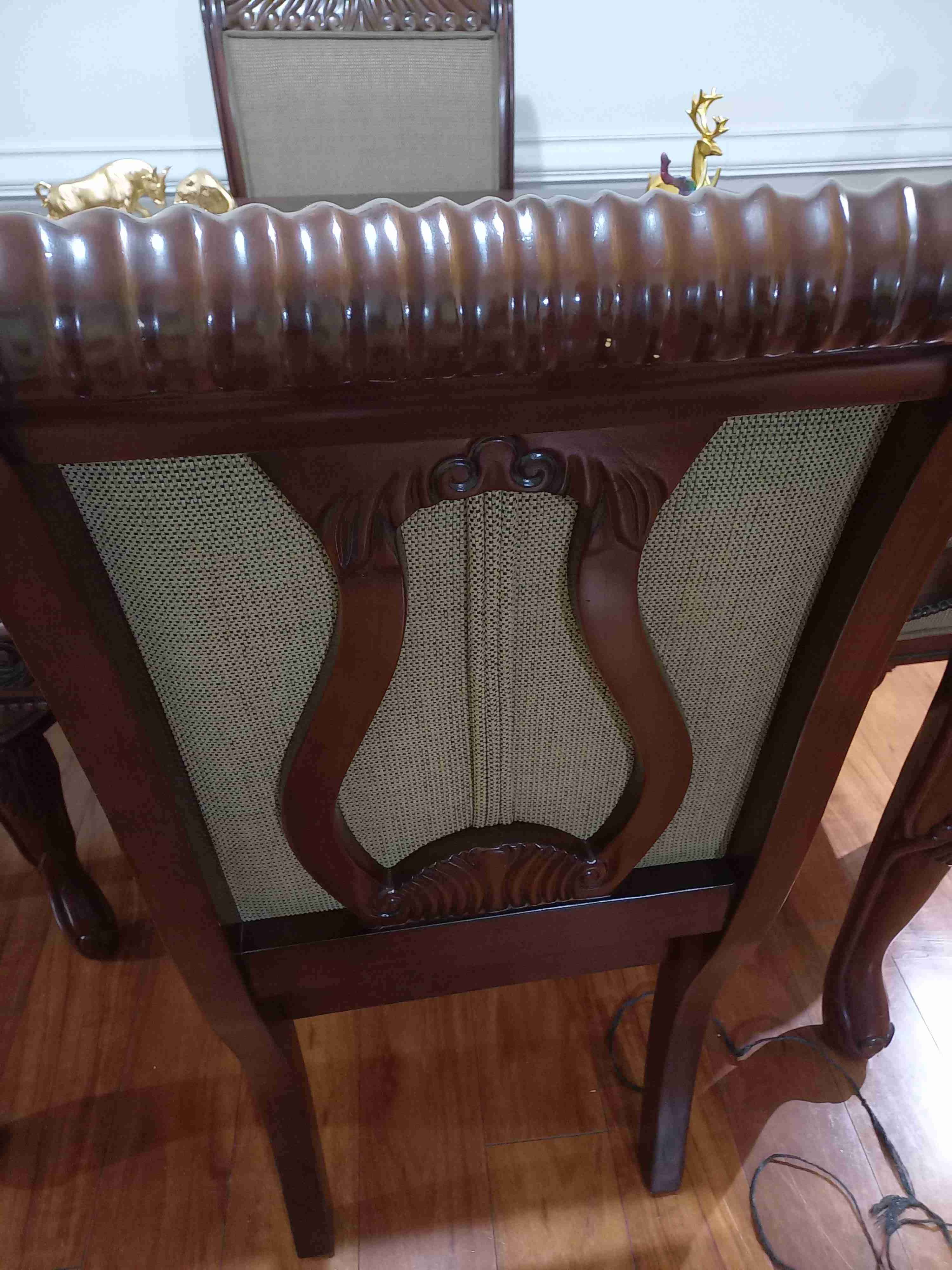 Mesa comedor madera oscura - miniatura 3