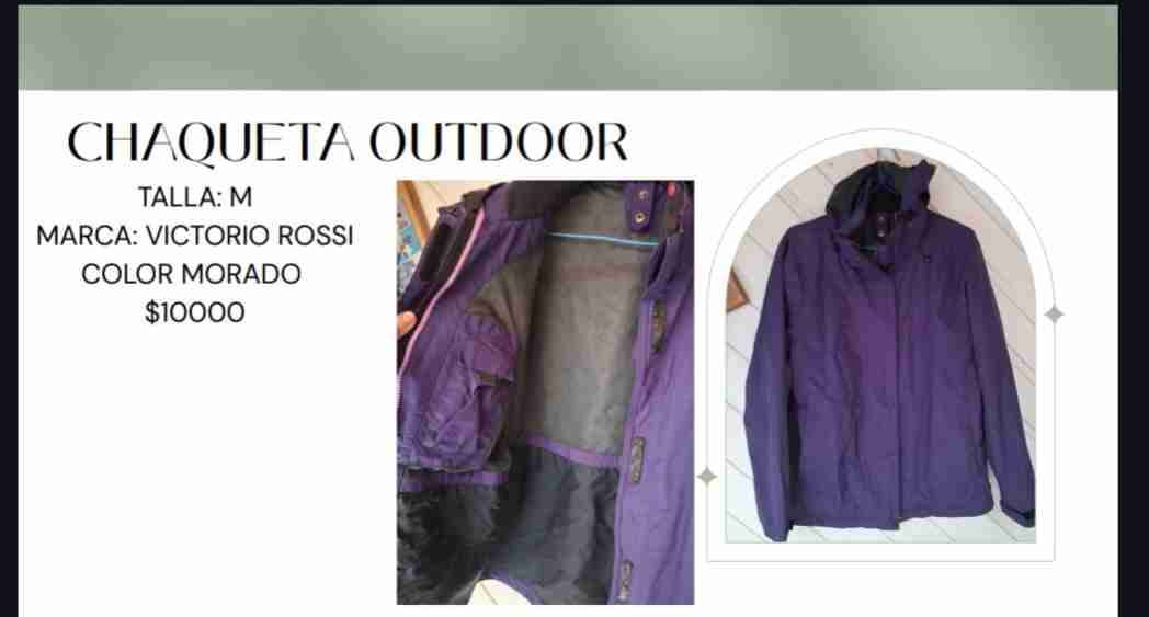 Chaqueta outdoor morada