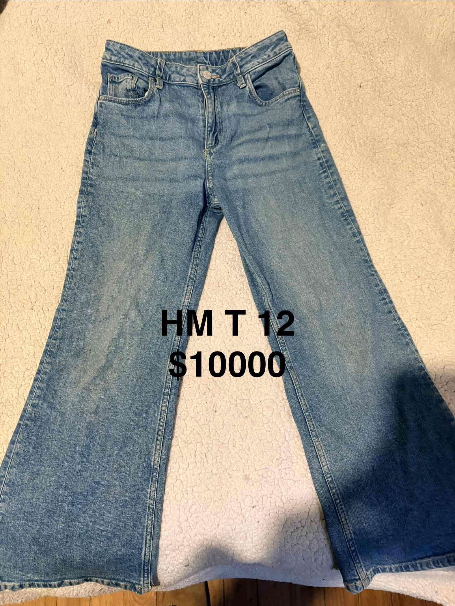 Jeans acampanados azules HM T 12 - miniatura 1