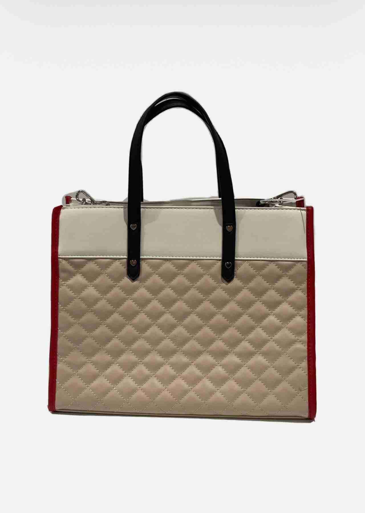 Cartera acolchada beige Betsy Johnson - miniatura 4