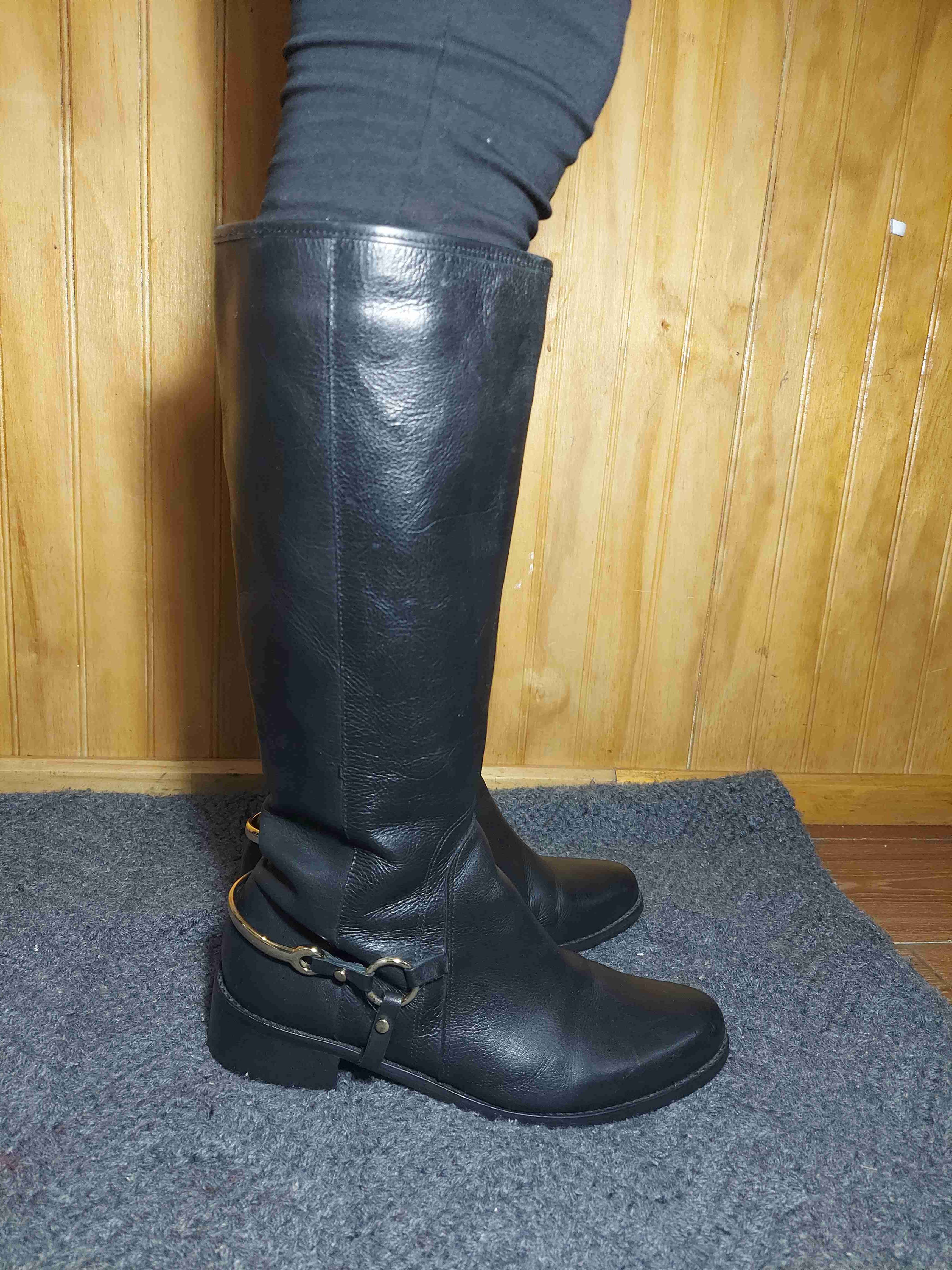 Botas negras de cuero Gacel - miniatura 2