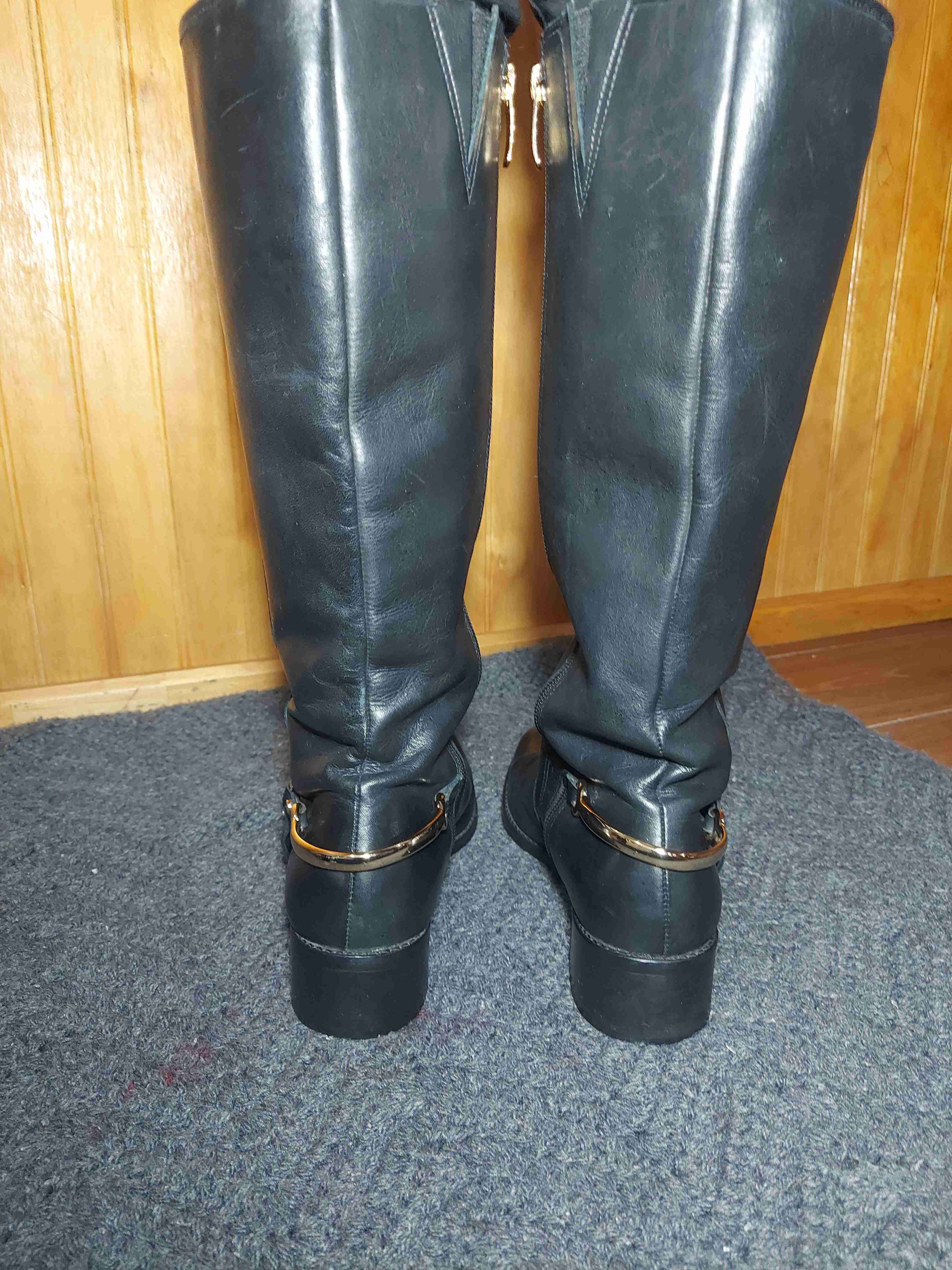 Botas negras de cuero Gacel - miniatura 3