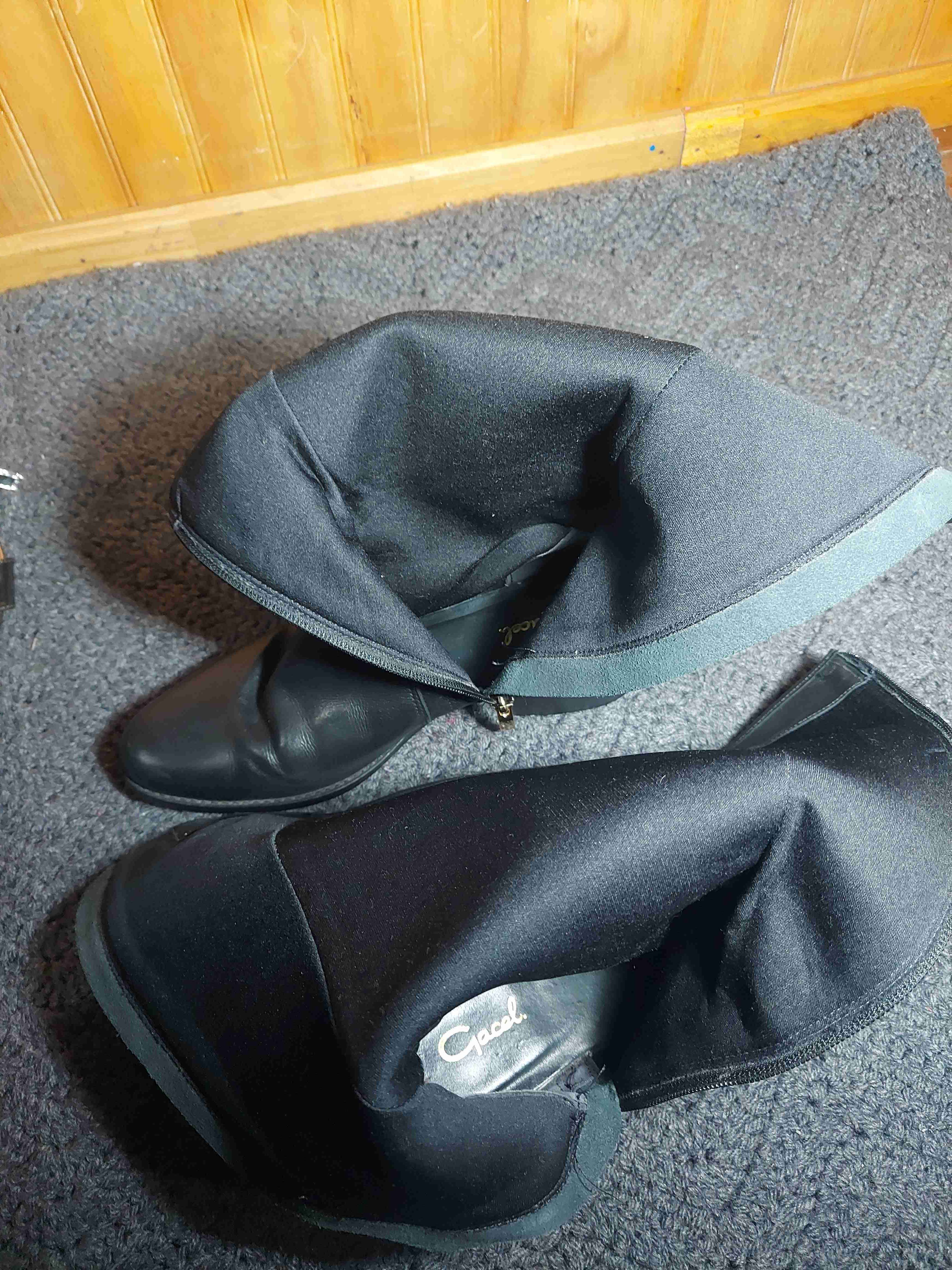 Botas negras de cuero Gacel - miniatura 5