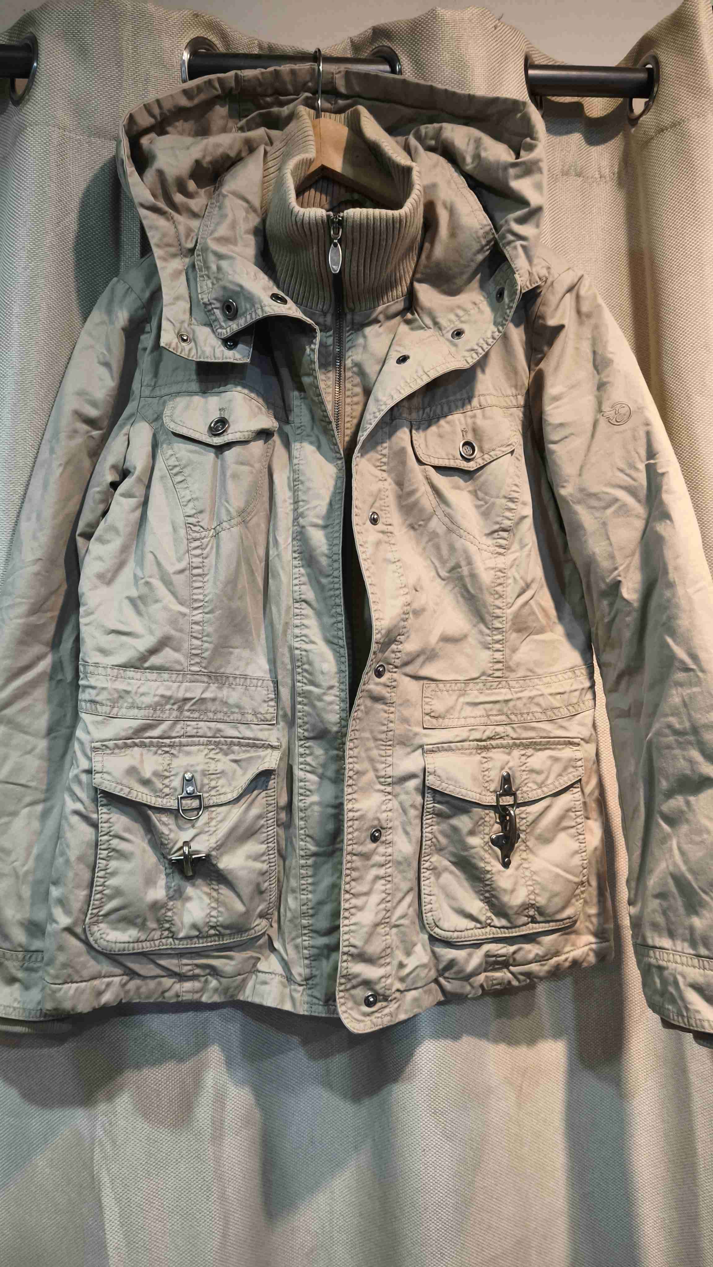 Chaqueta beige con capucha espirit - miniatura 2