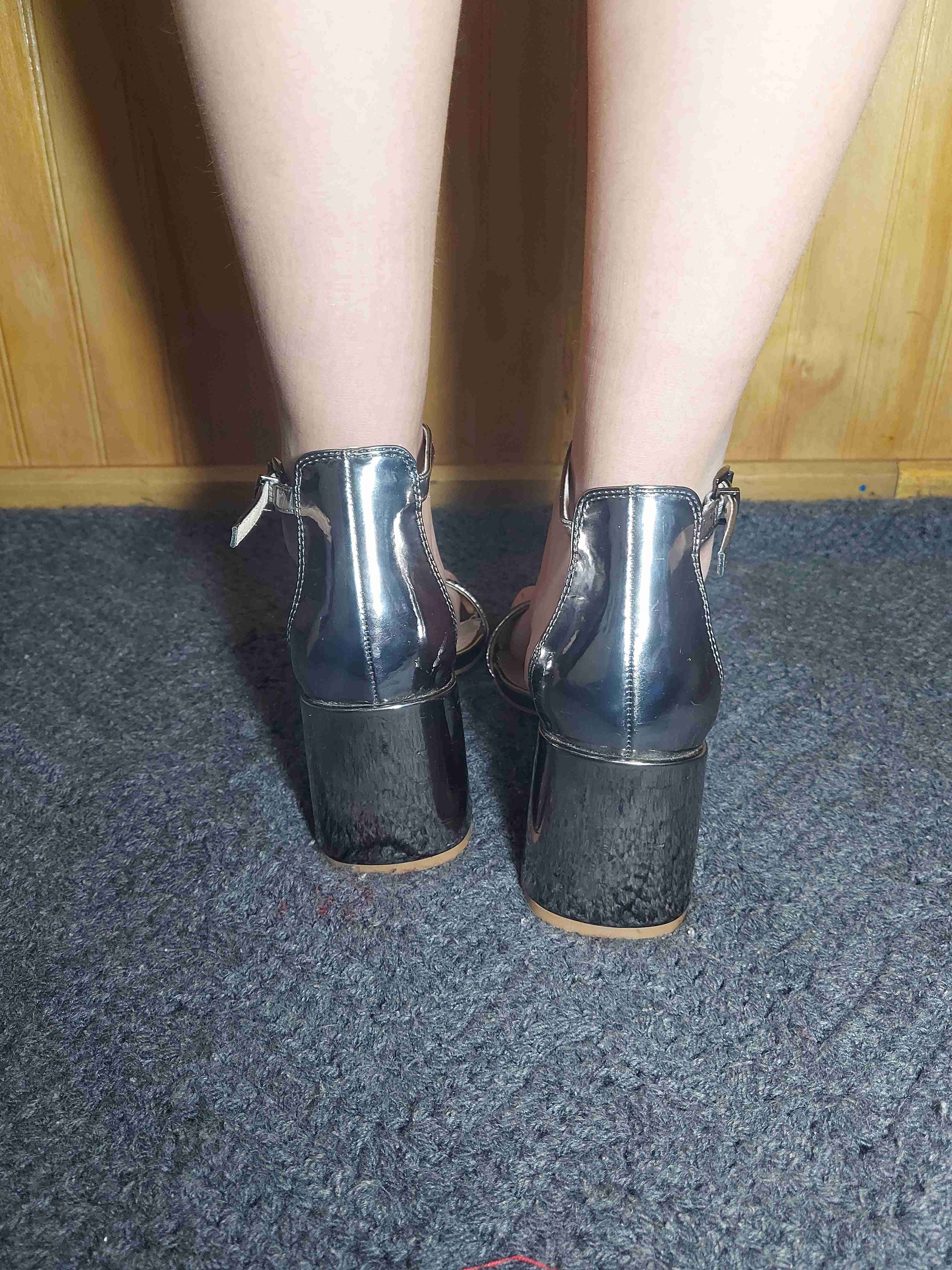 Sandalias de cuero Plateadas - miniatura 3