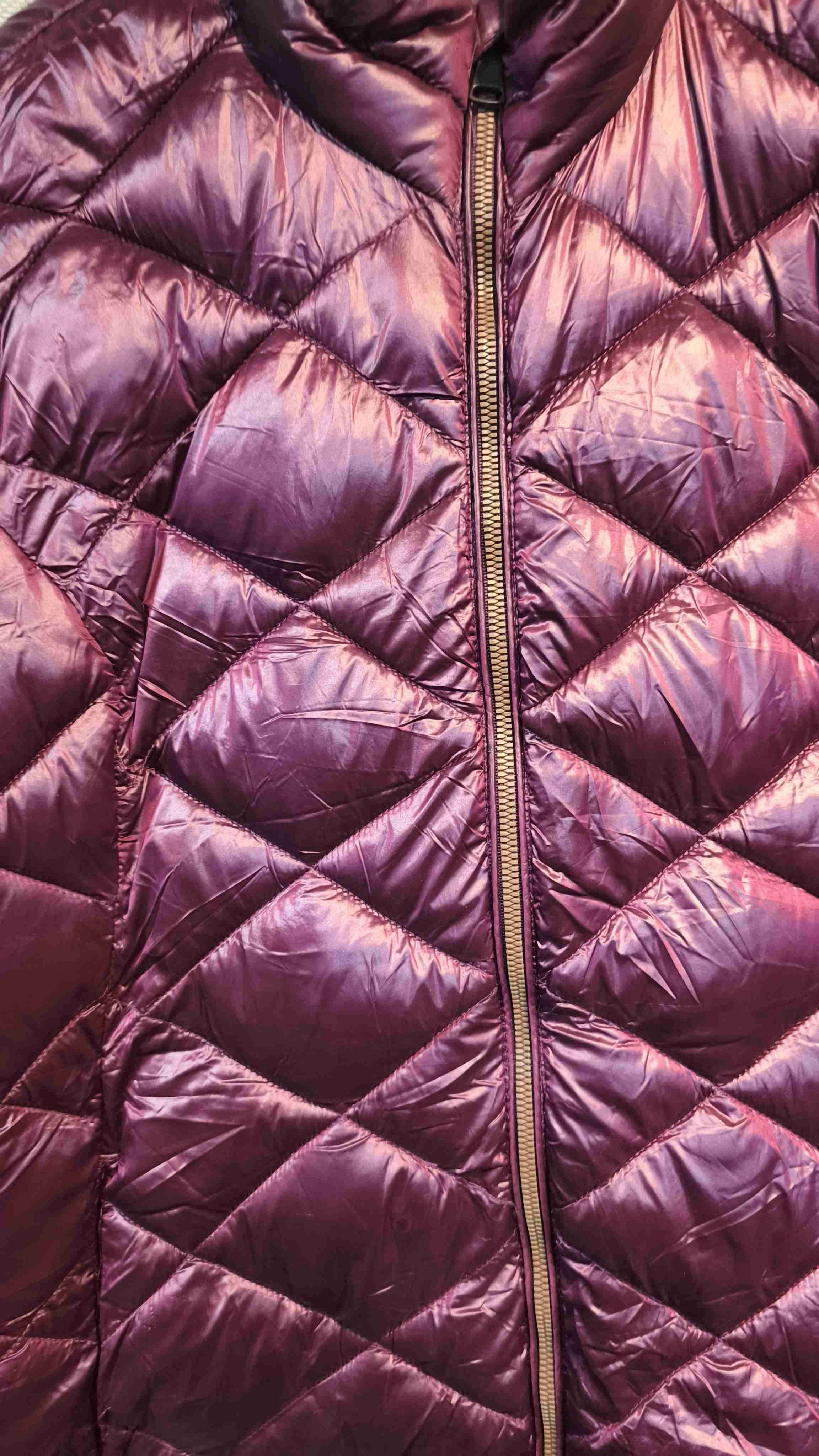 Chaqueta acolchada morada mujer - miniatura 2