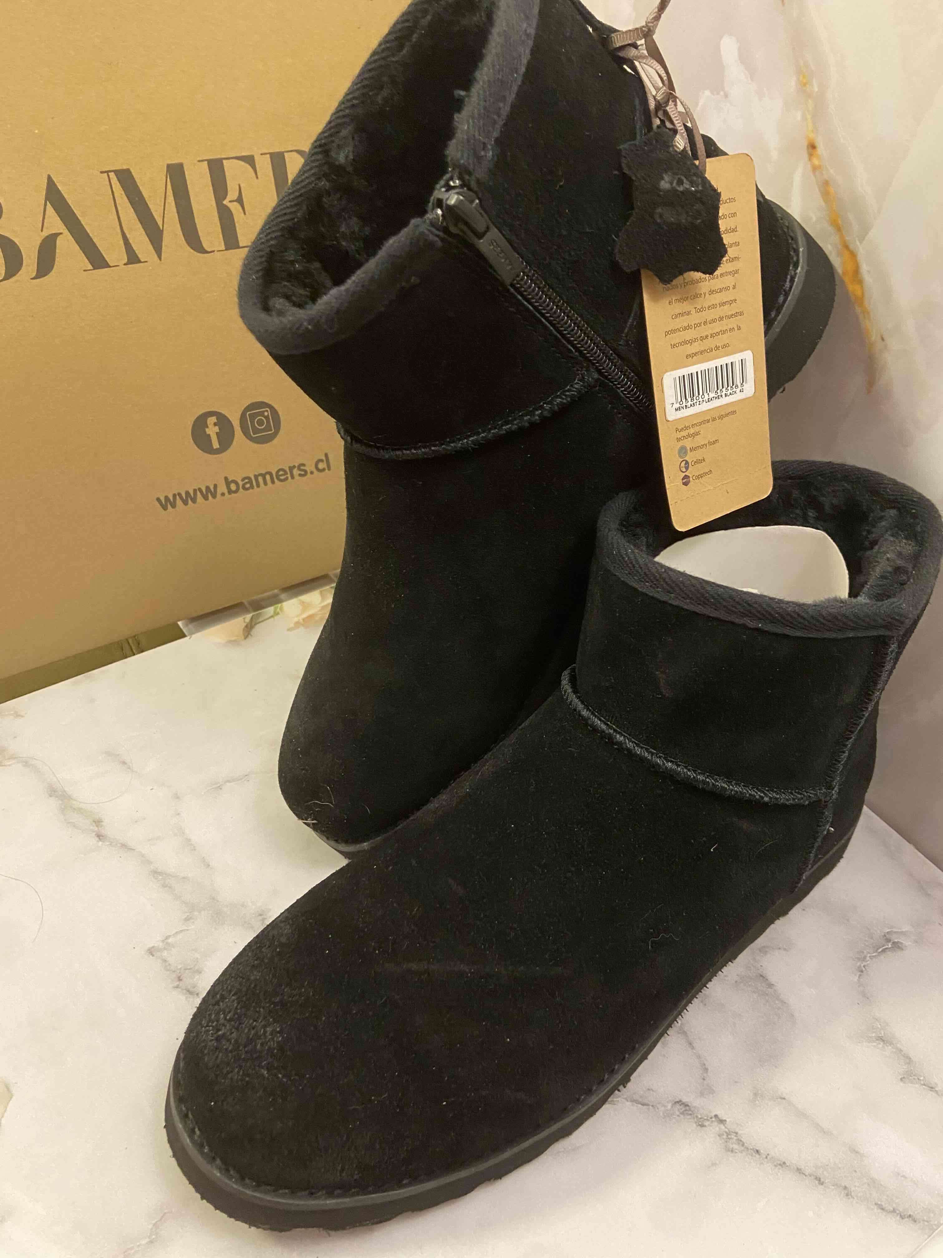 Botas negras hombre cuero BAMERS nuevas - miniatura 2