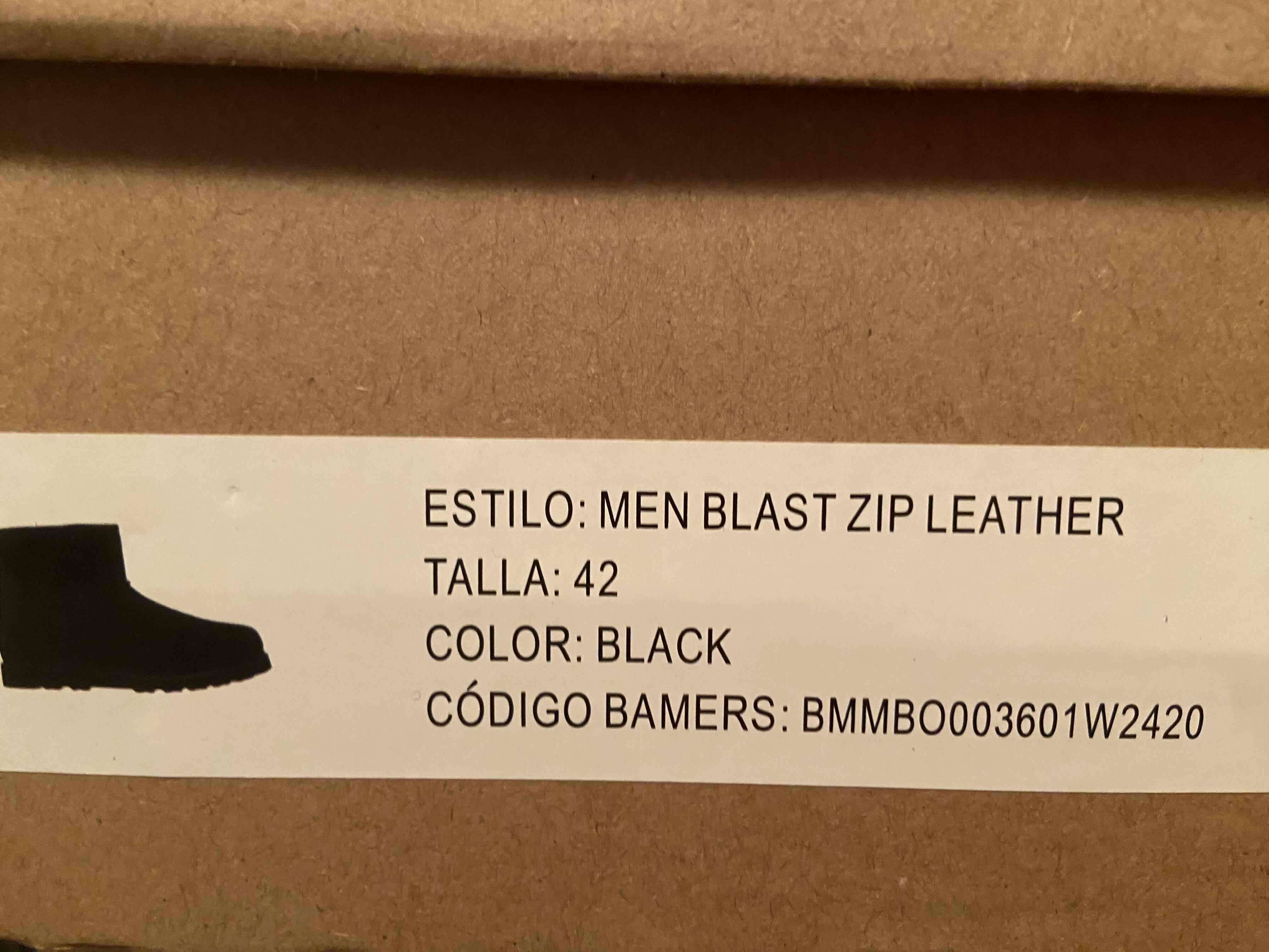 Botas negras hombre cuero BAMERS nuevas - miniatura 4
