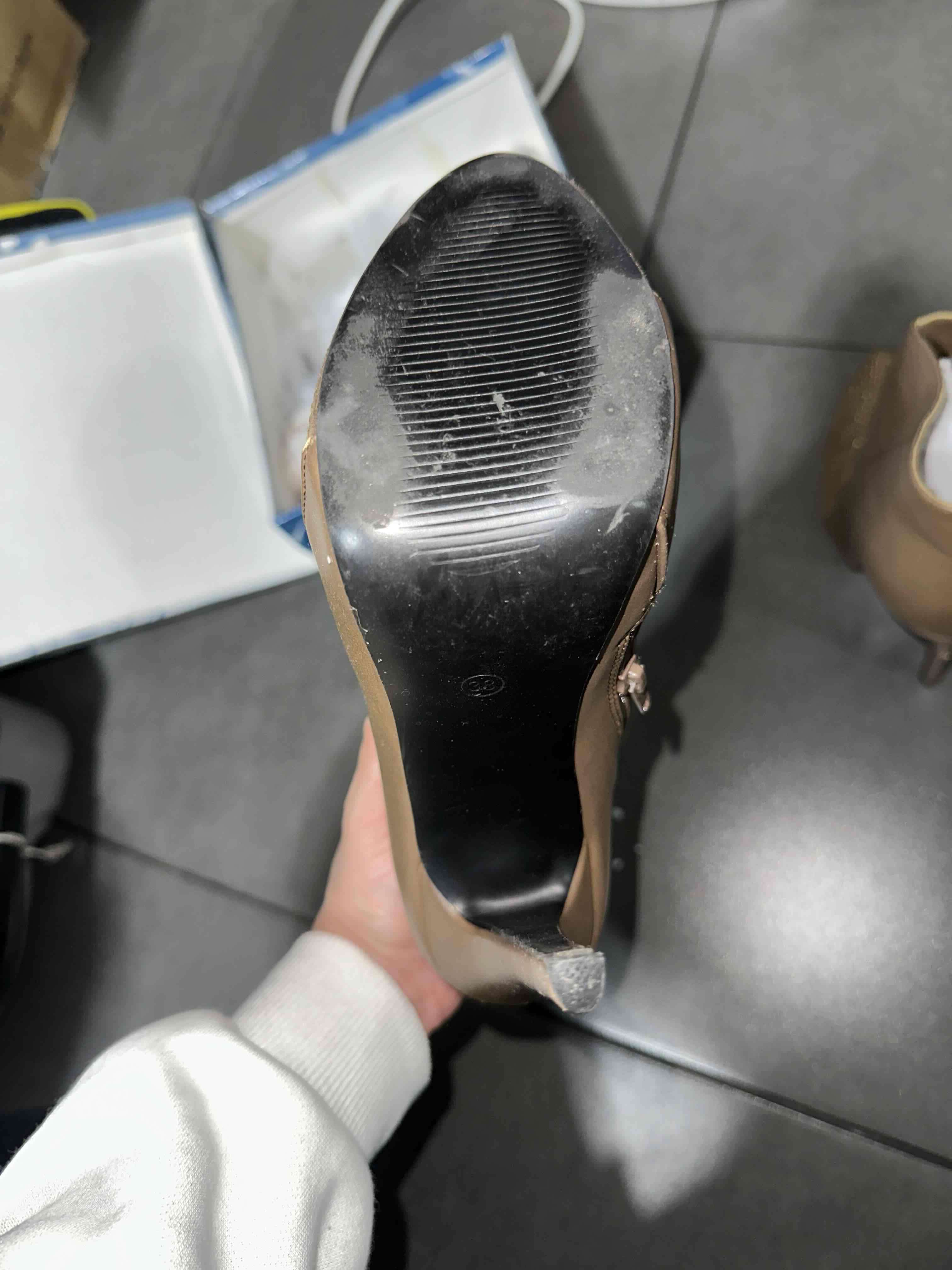 Botines tacón alto camel - miniatura 4