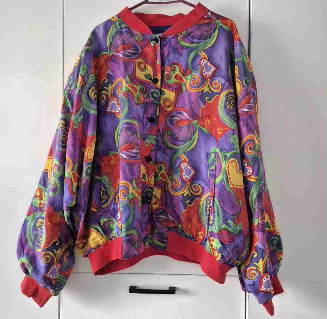 Chaqueta bomber seda - miniatura 2