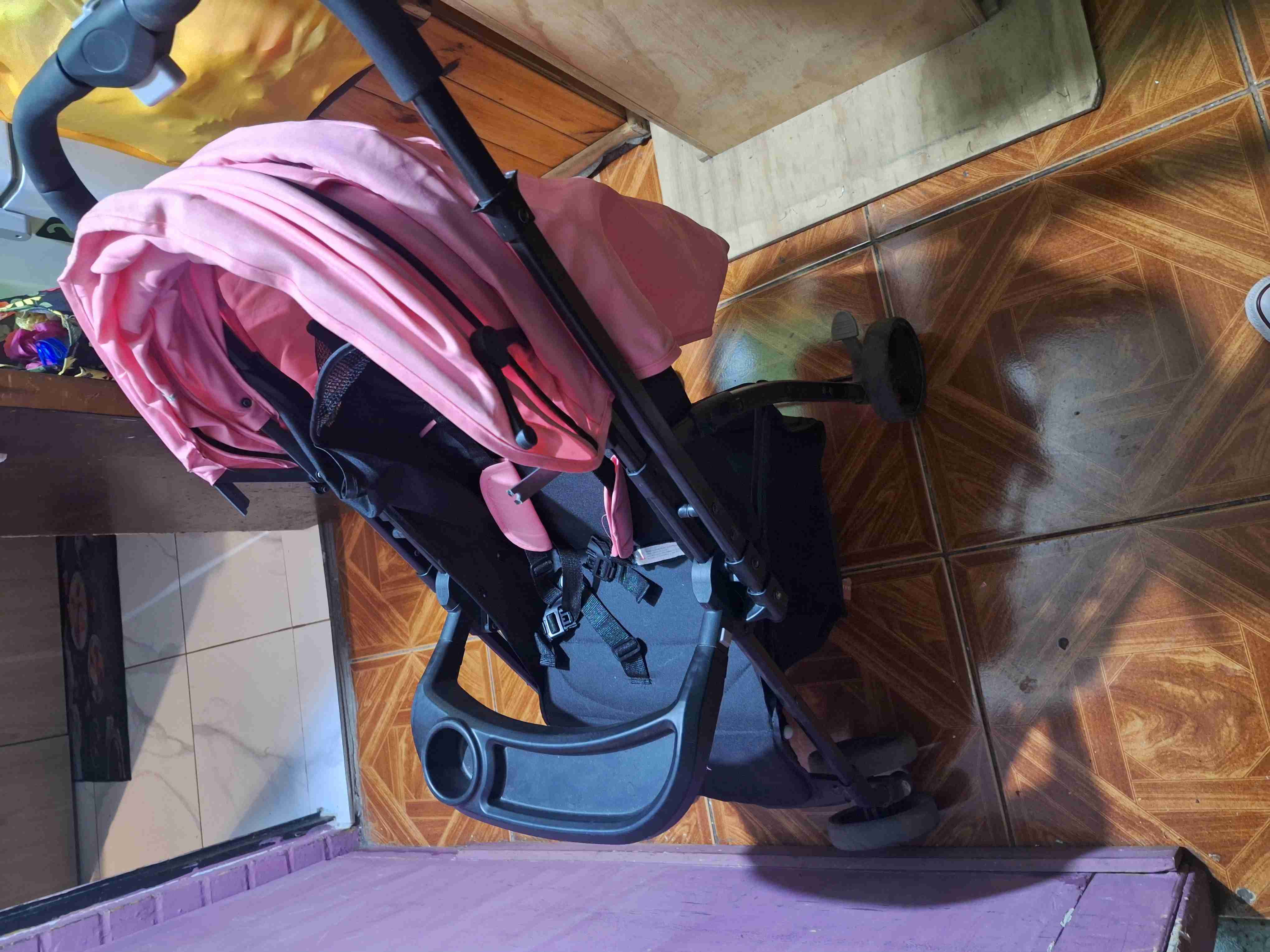 Coche para bebé Bebesit rosa - miniatura 5