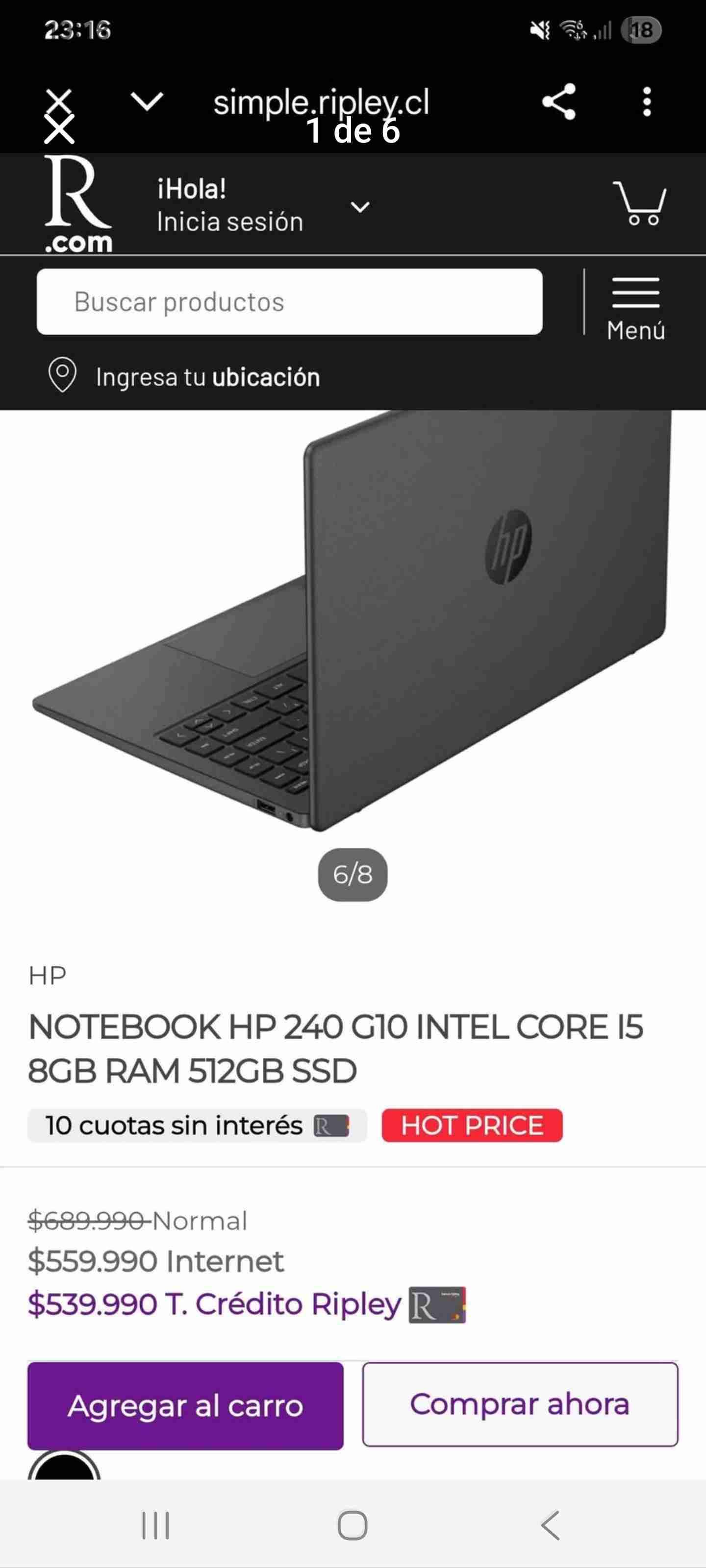 Notebook HP 240 G10 - miniatura 1