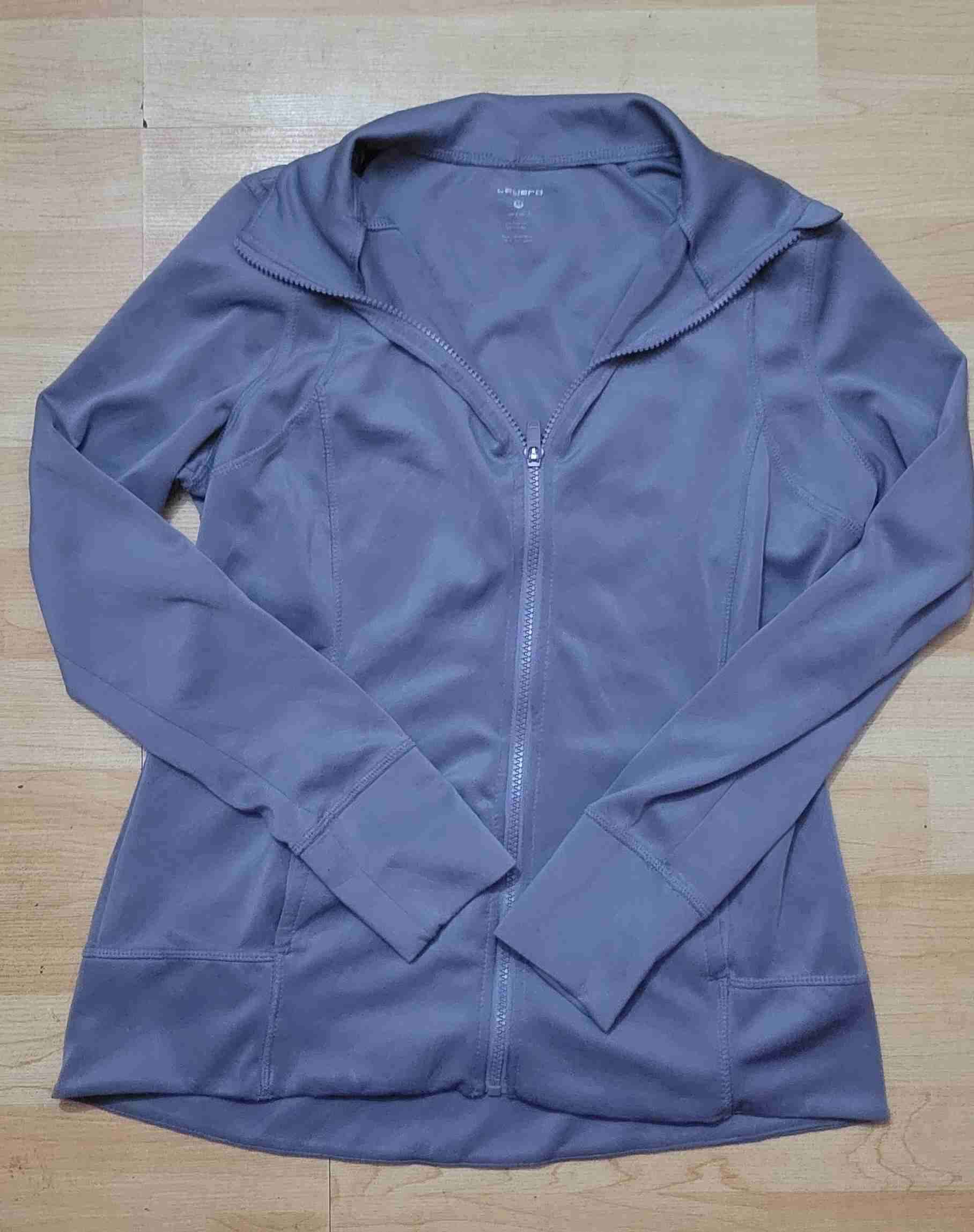 Chaqueta deportiva gris con cierre - miniatura 3