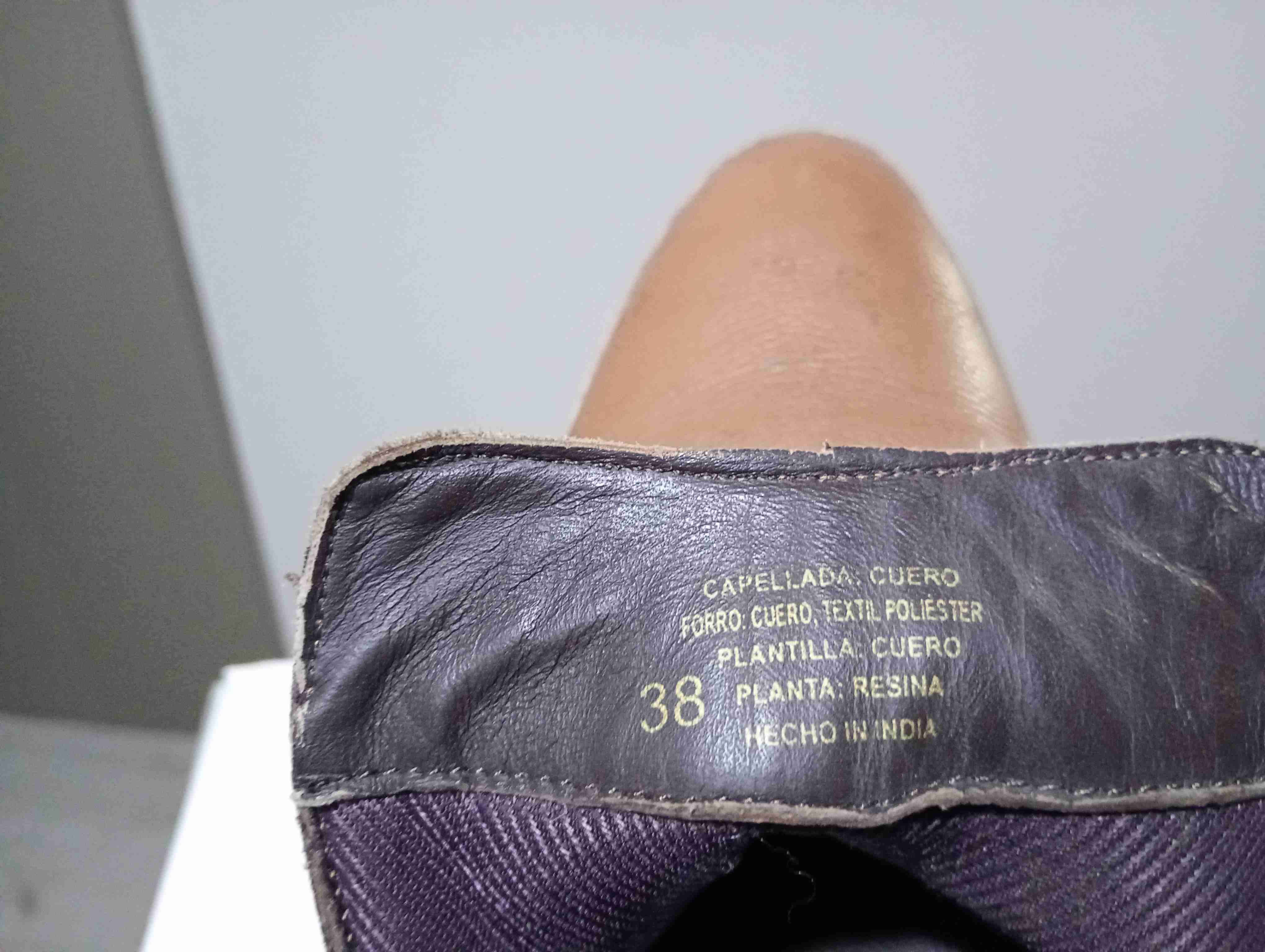 Botines de cuero marrones marca umbralle - miniatura 3