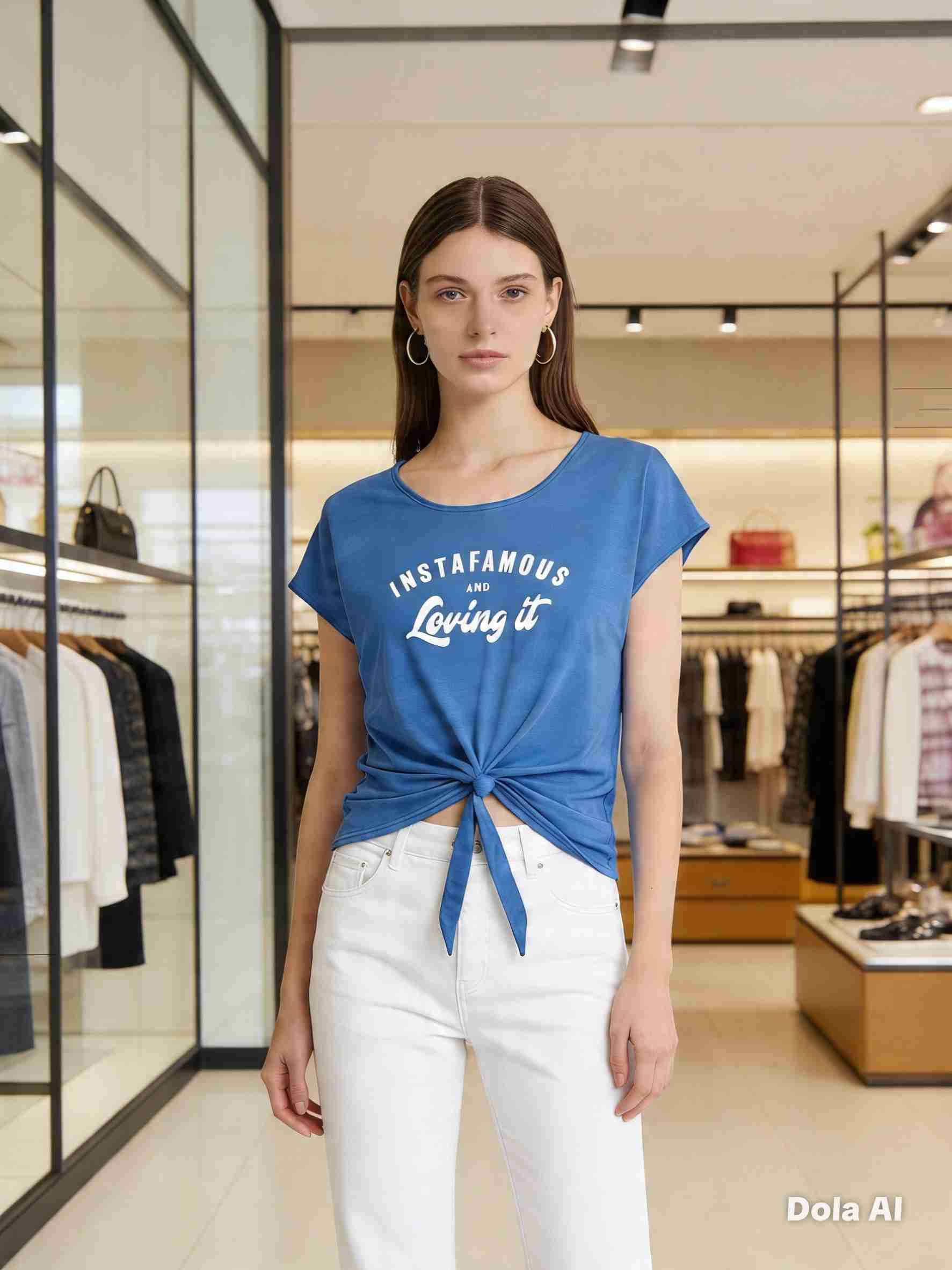 Blusa estampada de mujer - miniatura 3