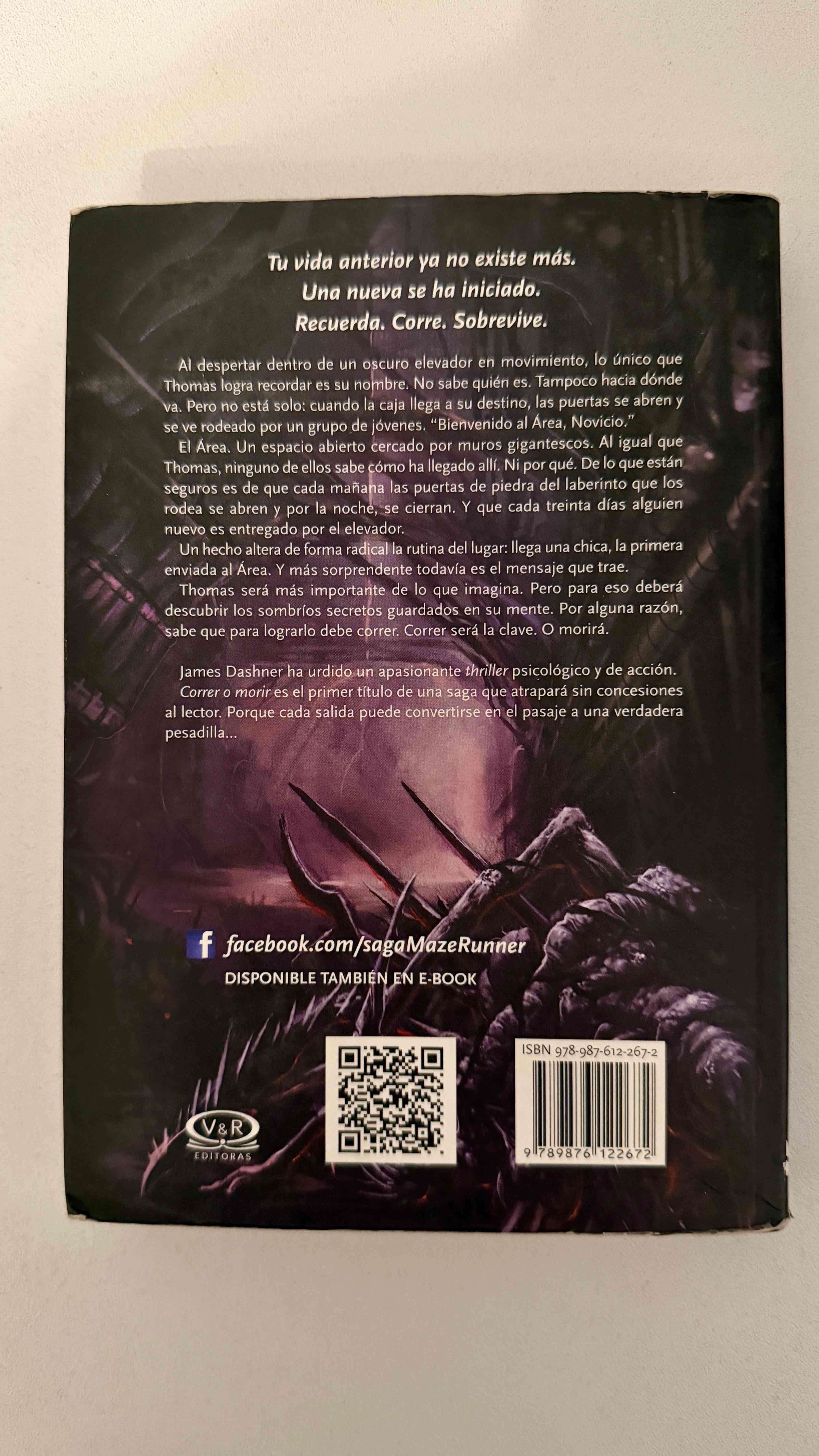 Libro “Maze Runner: Correr o Morir” - miniatura 2