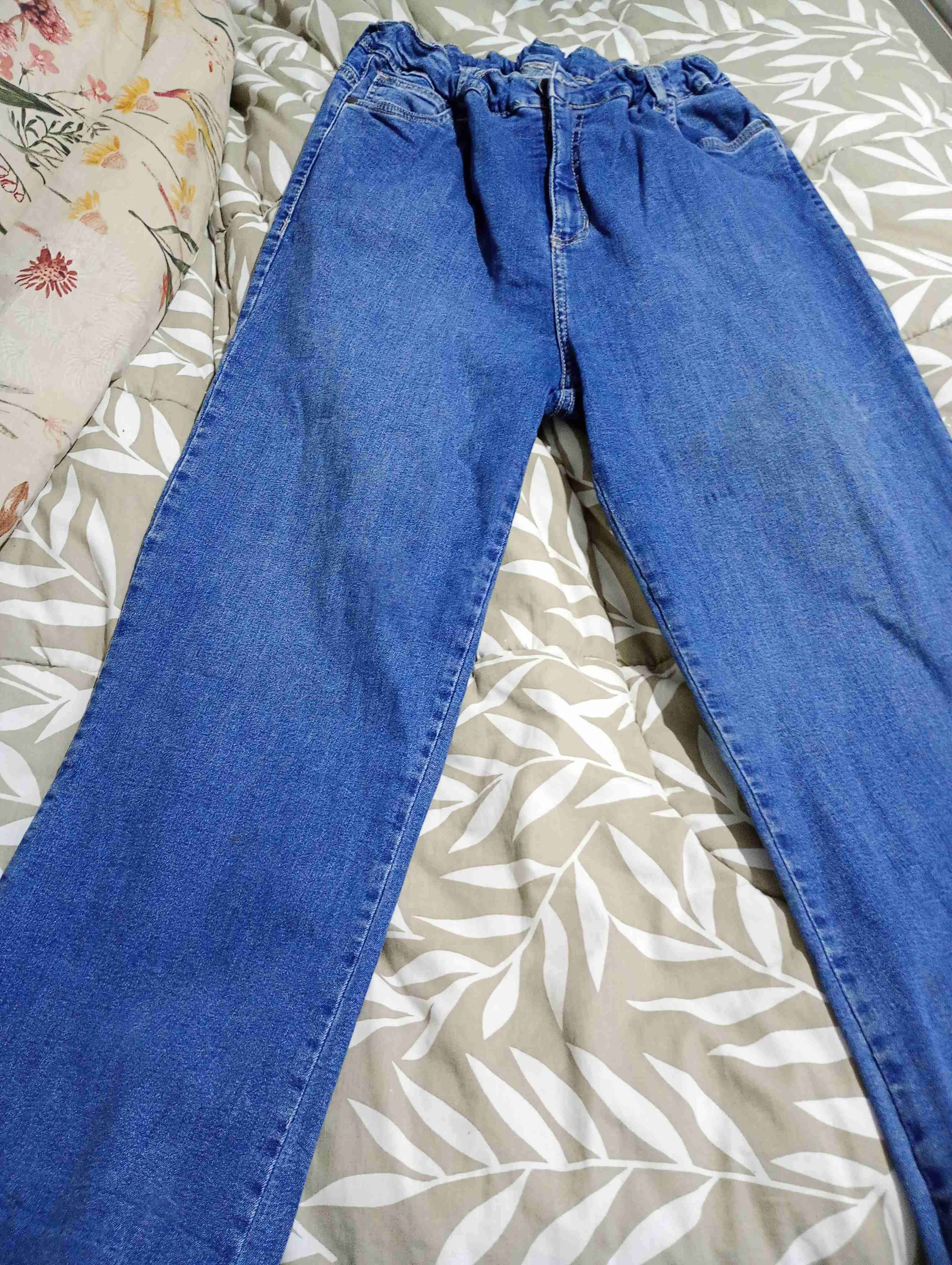 Jeans widemarca ELLE de mezclilla azul elasticado - miniatura 2