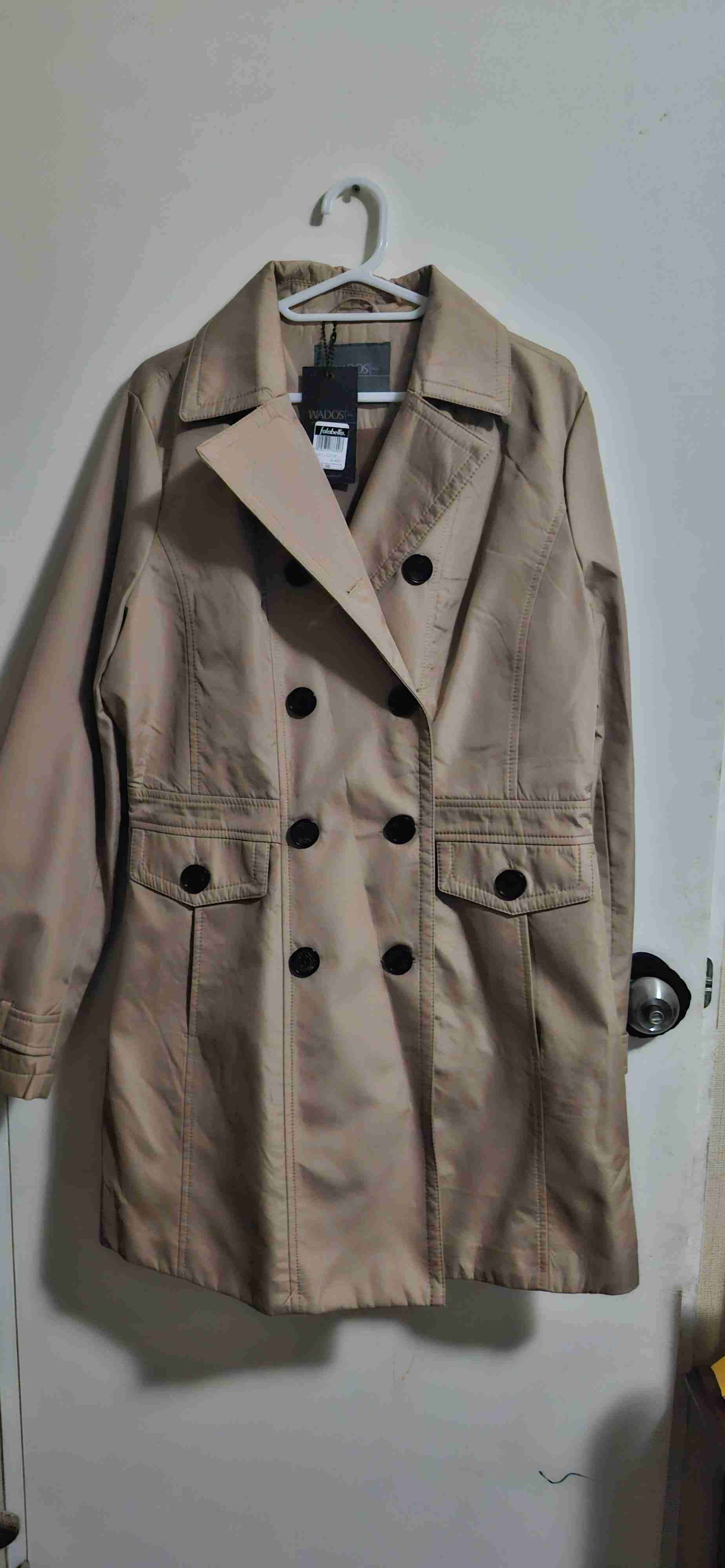 Abrigo beige de mujer nuevo - miniatura 2