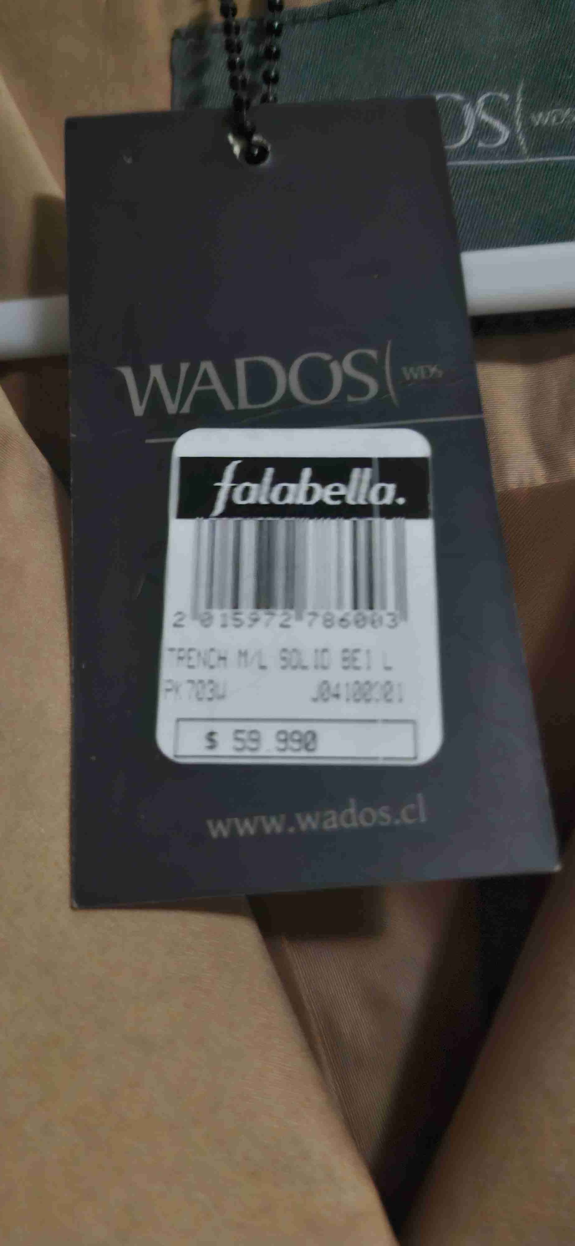 Abrigo beige de mujer nuevo - miniatura 3